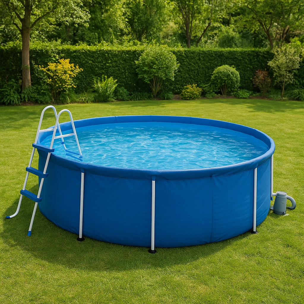 Outdoor-Freizeit,Runder Frame-Pool-furniavuno