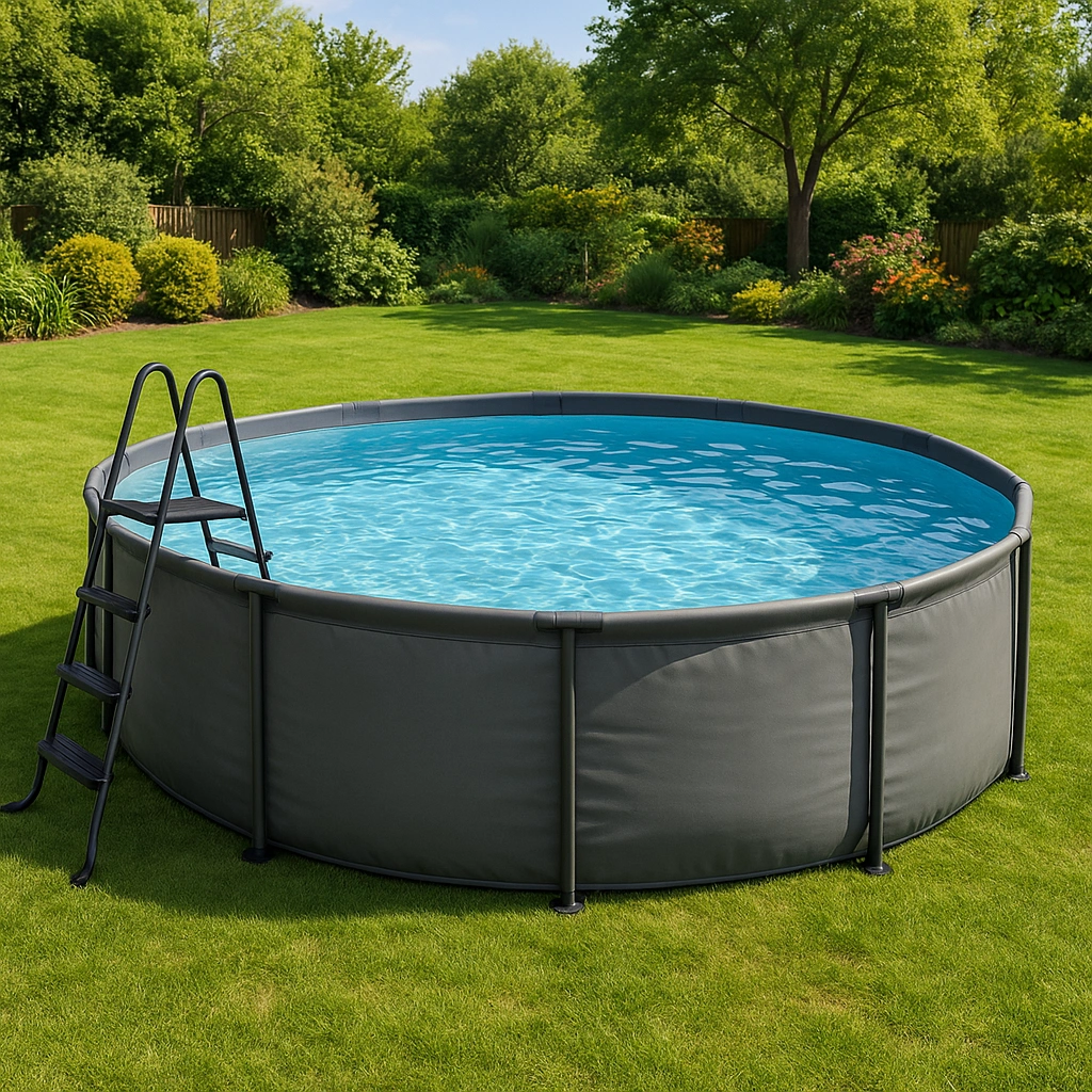 Outdoor-Freizeit,Runder Frame-Pool-furniavuno