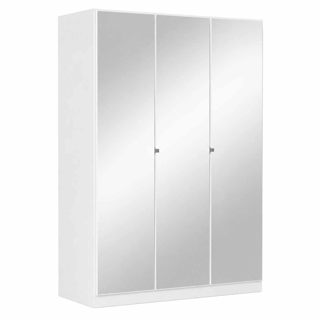 Rauch Mobel Kleiderschra mit Spiegel, 3-turig, Alpinweiss, 136x197x54cm-Furnobay
