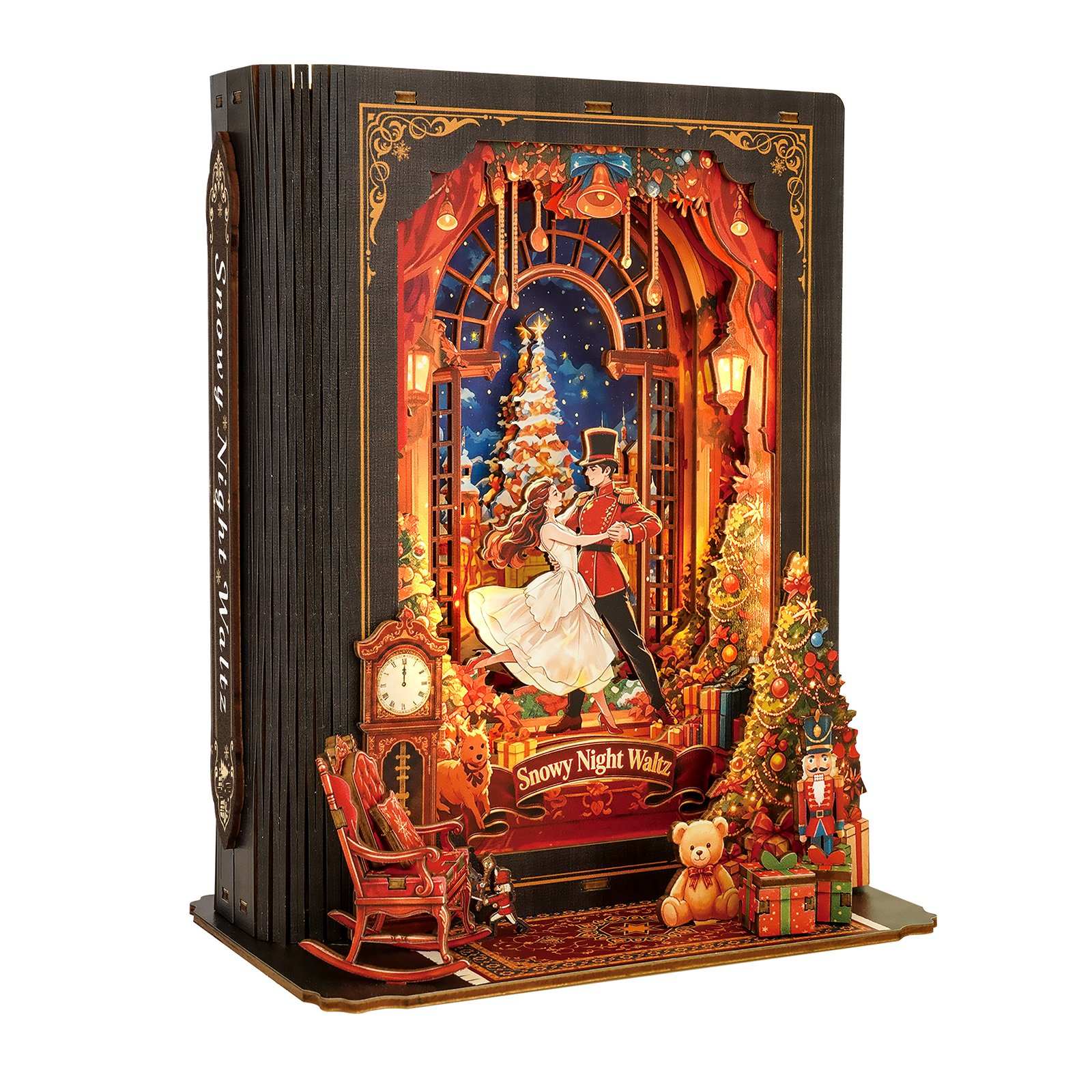 Snowy Night Waltz - 3D Storybook Night Light