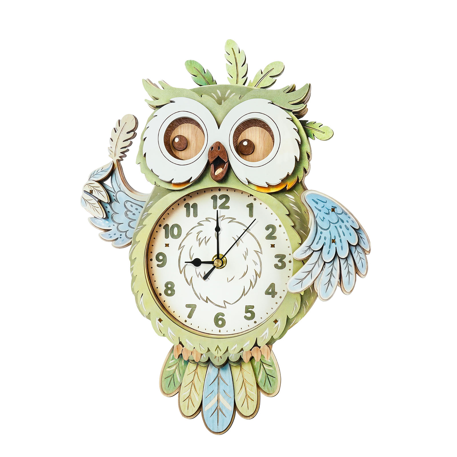 Curious Owl - 3D Decorative Wall & Desk Clock
