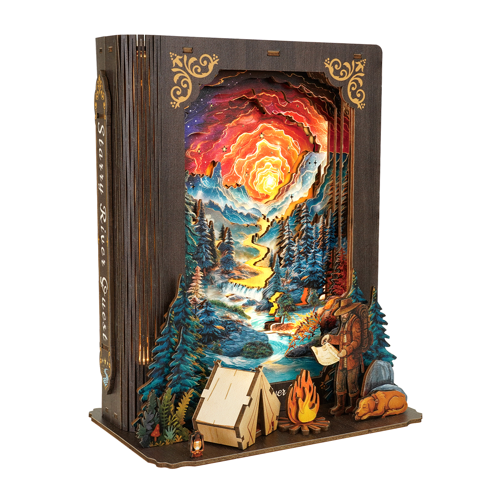 Galaxy Expedition - 3D Storybook Night Light