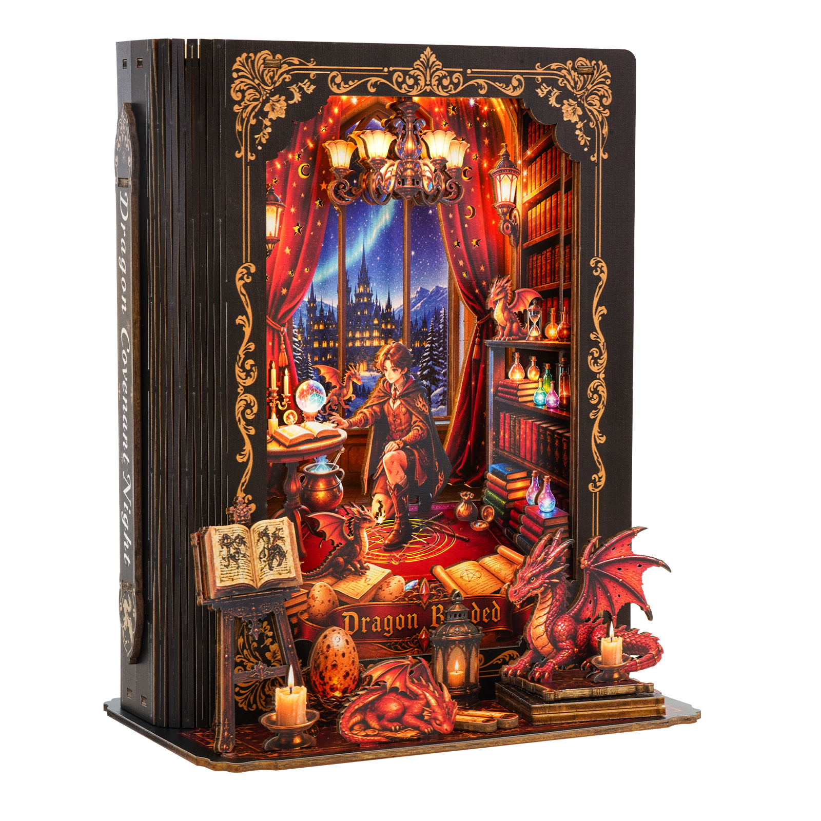Night of Dragon Bond - 3D Storybook Night Light