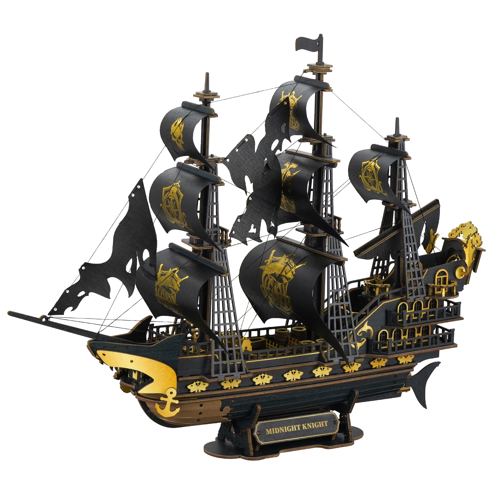 Midnight Rider - 3D Wooden Sailing Ship Model Kit