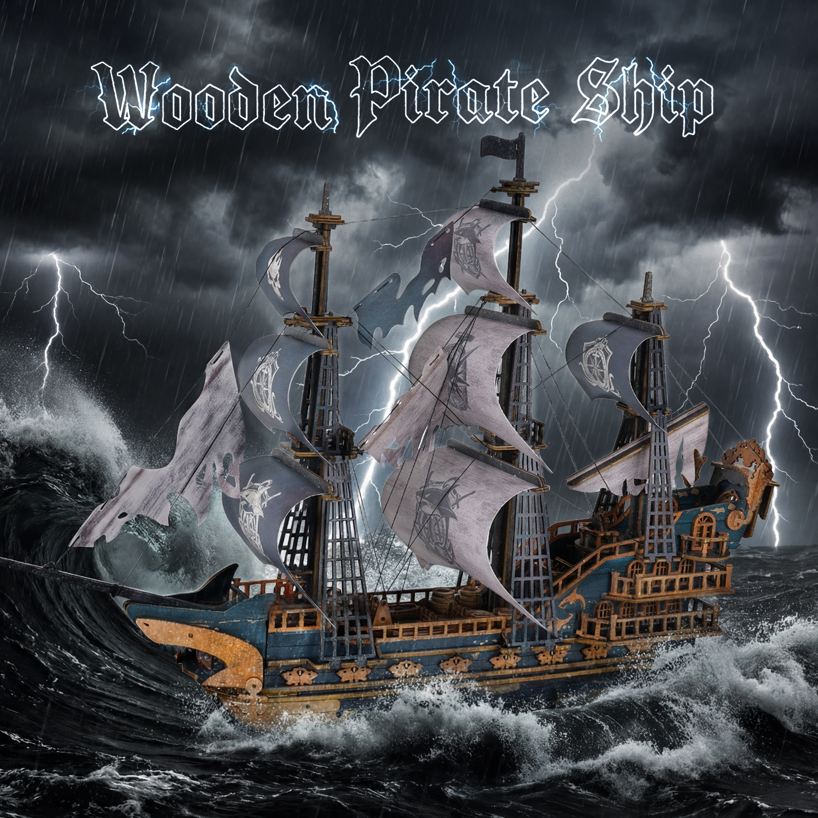 Phantom Sail - 3D Wooden Sailing Ship Model Kit