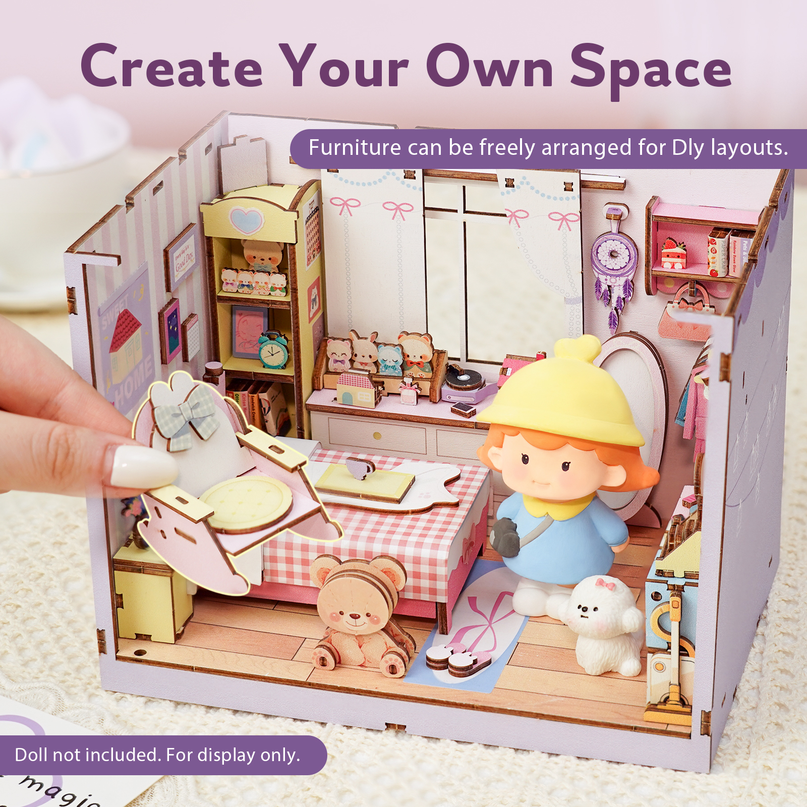 Bedroom - 3D Wooden Miniature House Kit