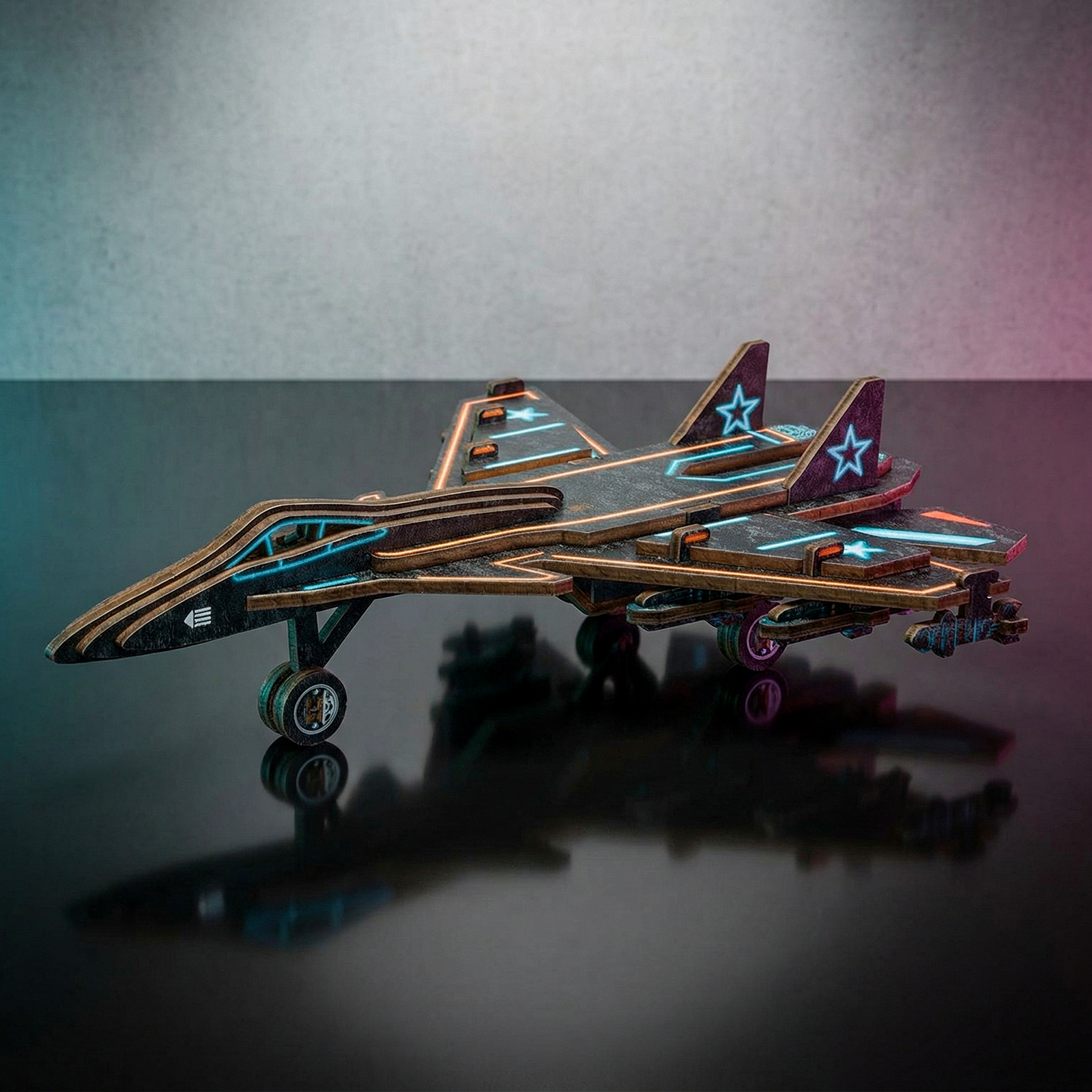 Fighter Jet - 3D Wooden Puzzle