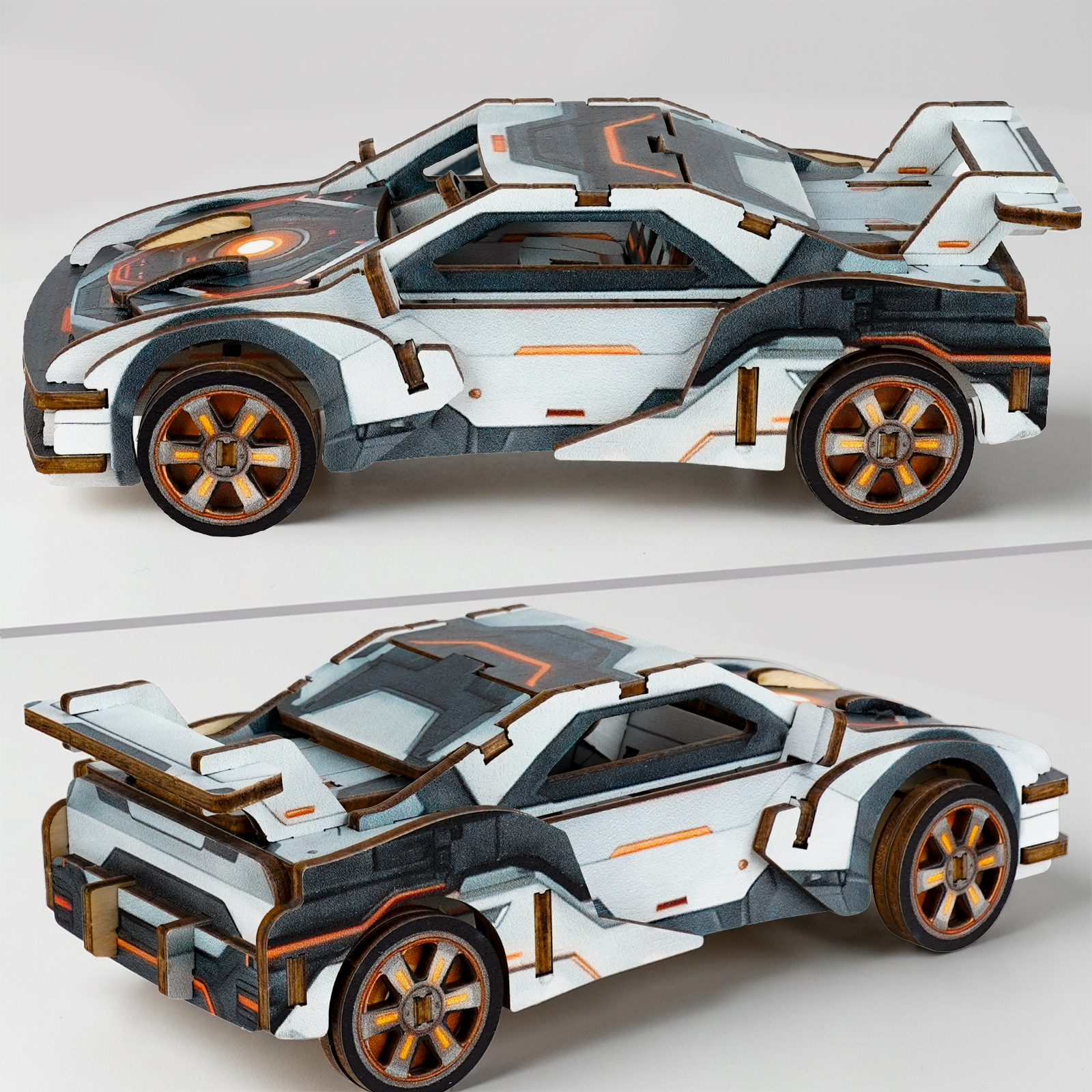 Sports Car - 3D Wooden Puzzle