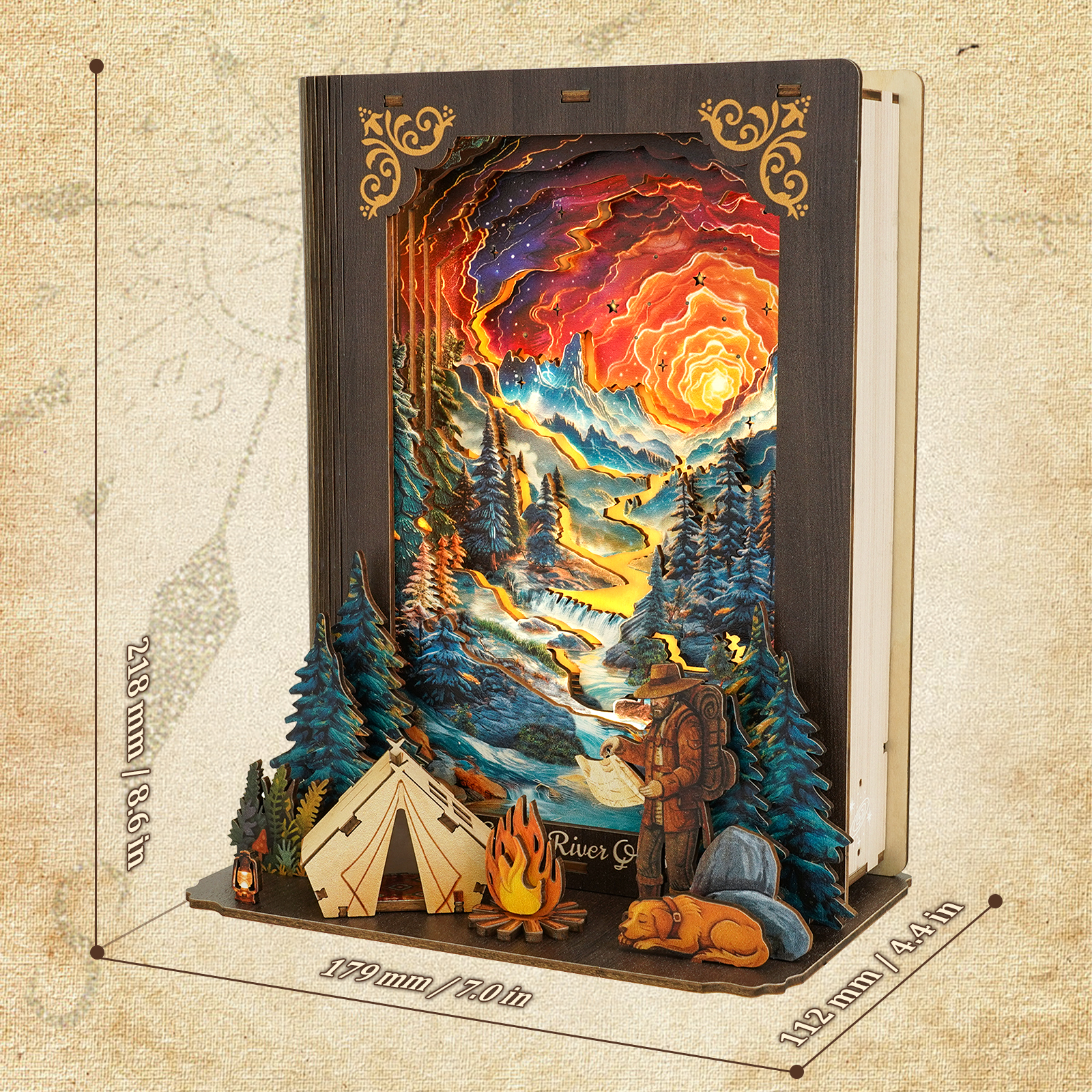 Galaxy Expedition - 3D Storybook Night Light