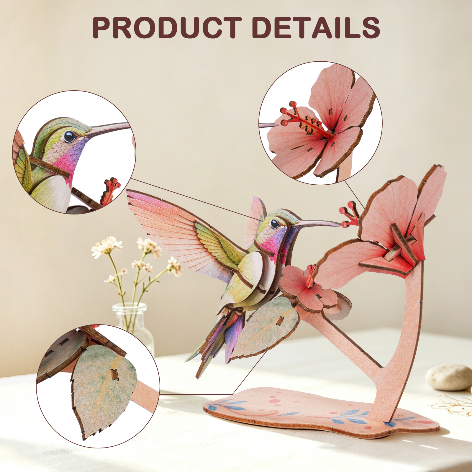Hummingbird - 3D Wooden Puzzle