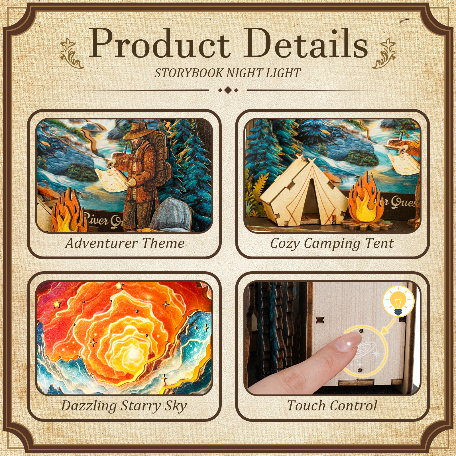 Galaxy Expedition - 3D Storybook Night Light
