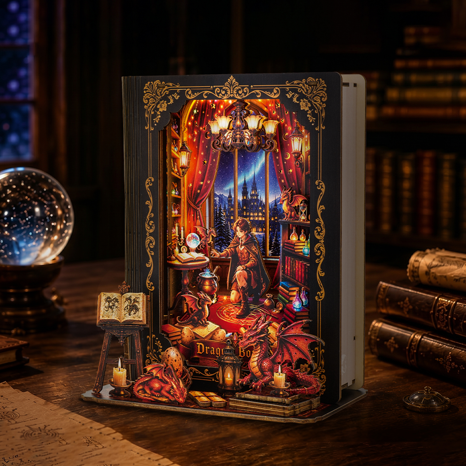 Night of Dragon Bond - 3D Storybook Night Light