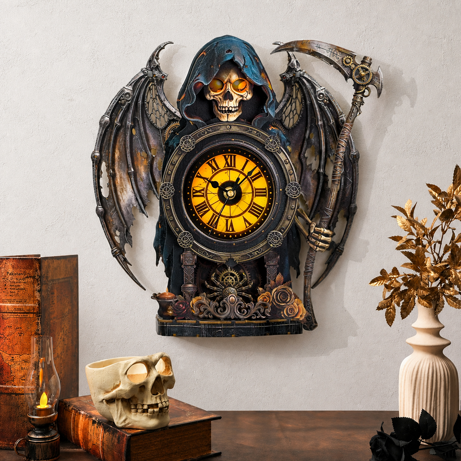Grim Reaper - 3D Animated Chime Clock
