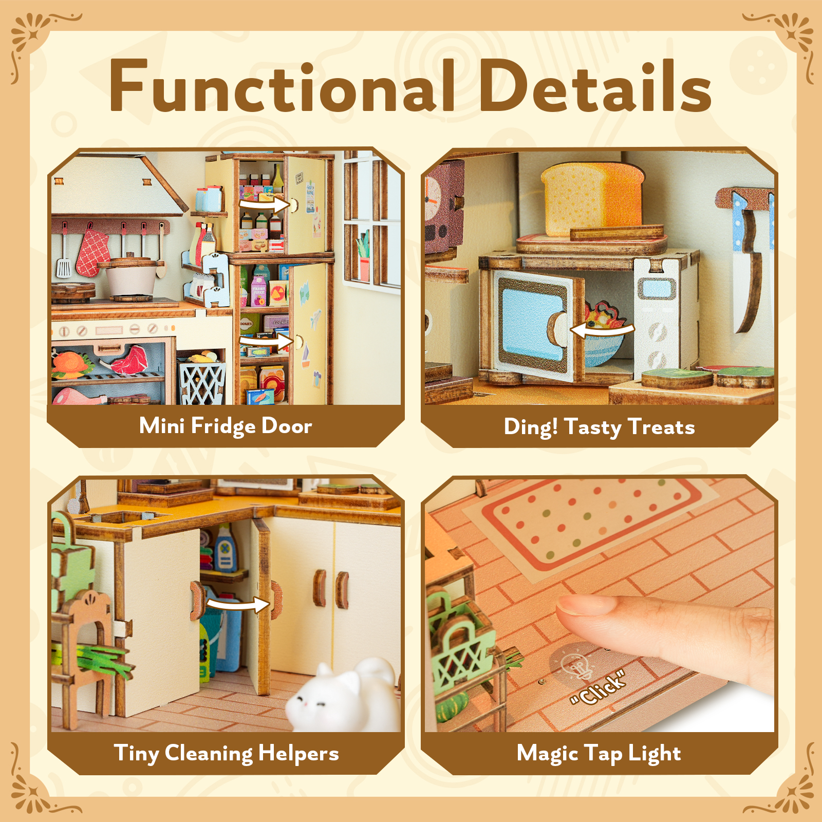 Kitchen - 3D Wooden Miniature House Kit