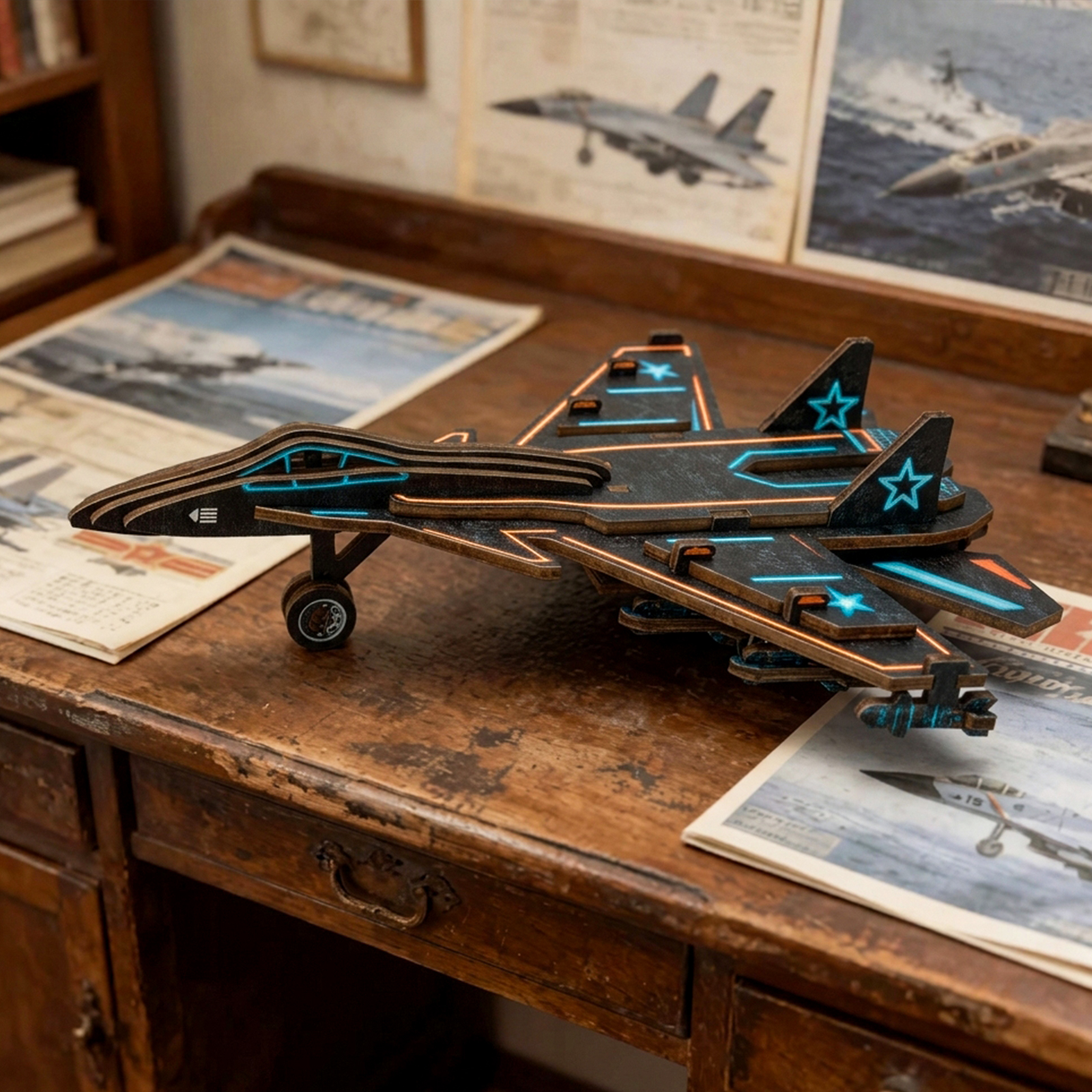 Fighter Jet - 3D Wooden Puzzle