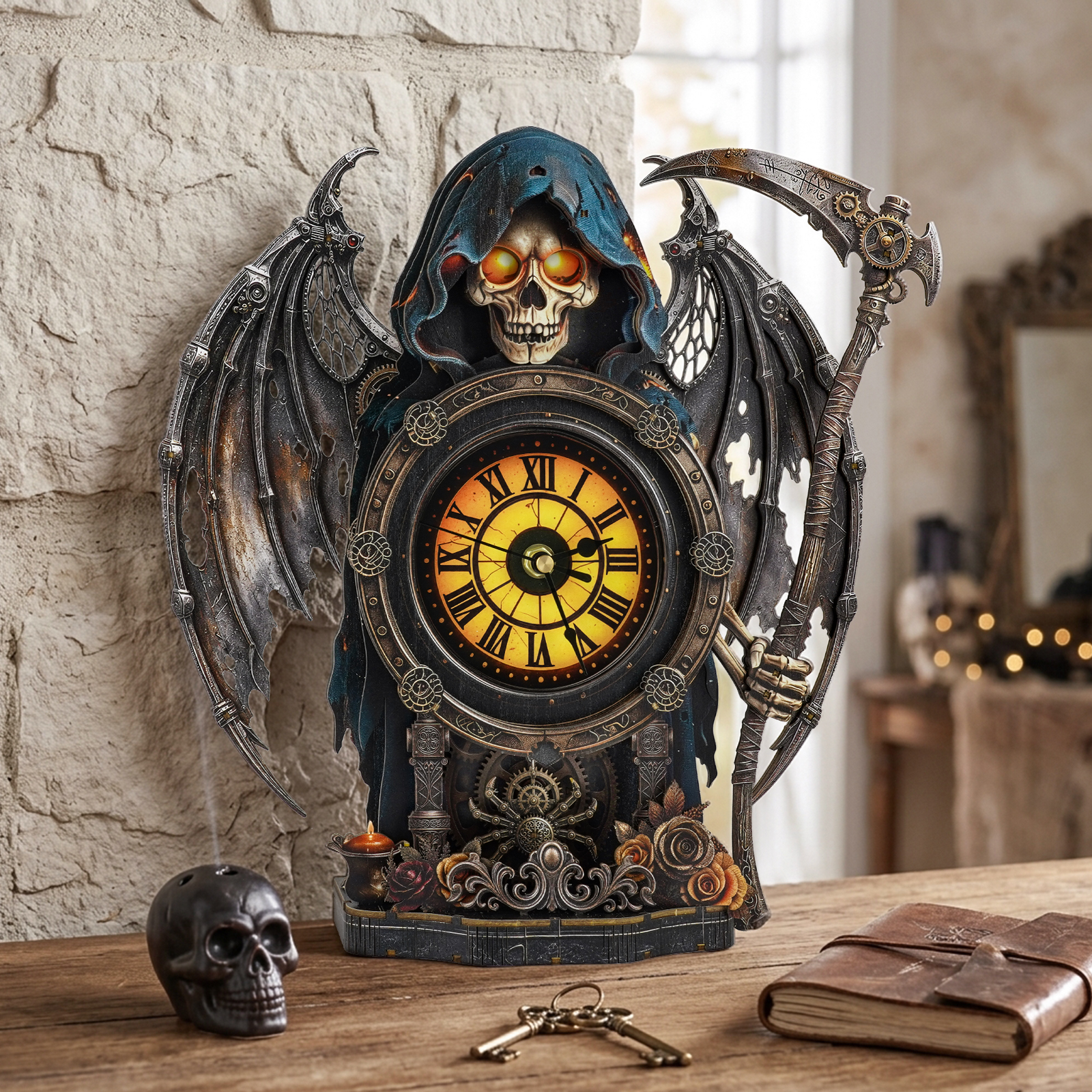 Grim Reaper - 3D Animated Chime Clock
