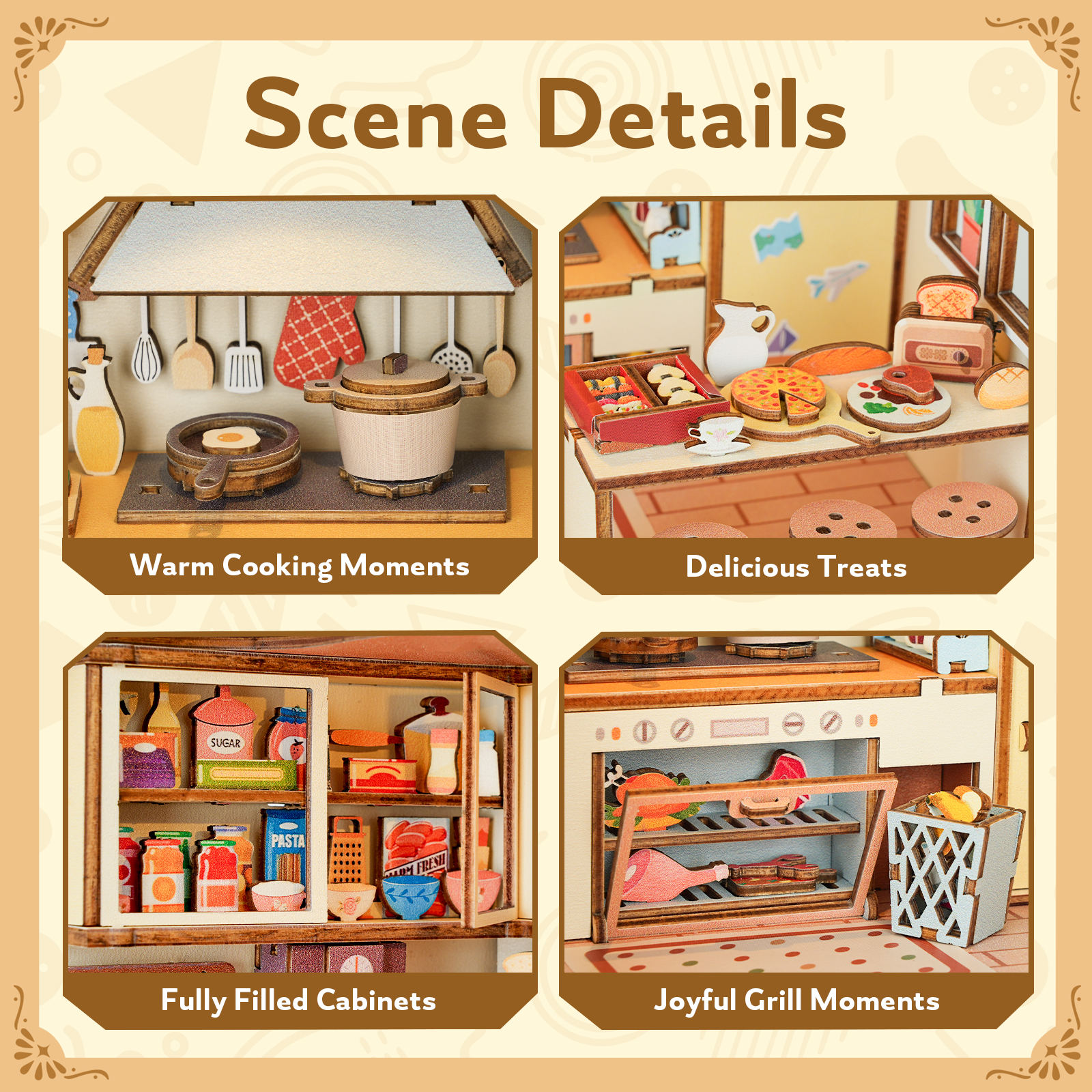 Kitchen - 3D Wooden Miniature House Kit