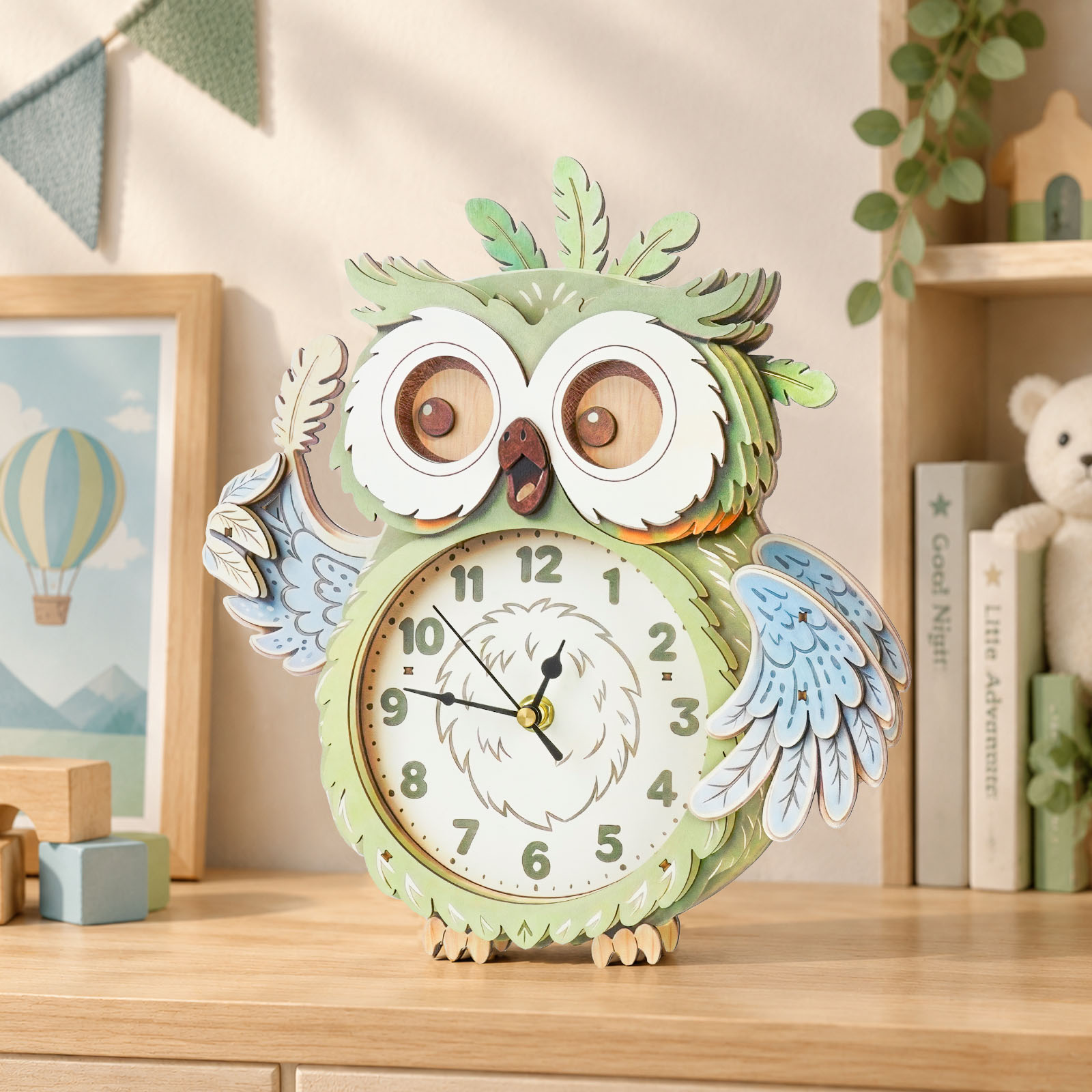 Curious Owl - 3D Decorative Wall & Desk Clock