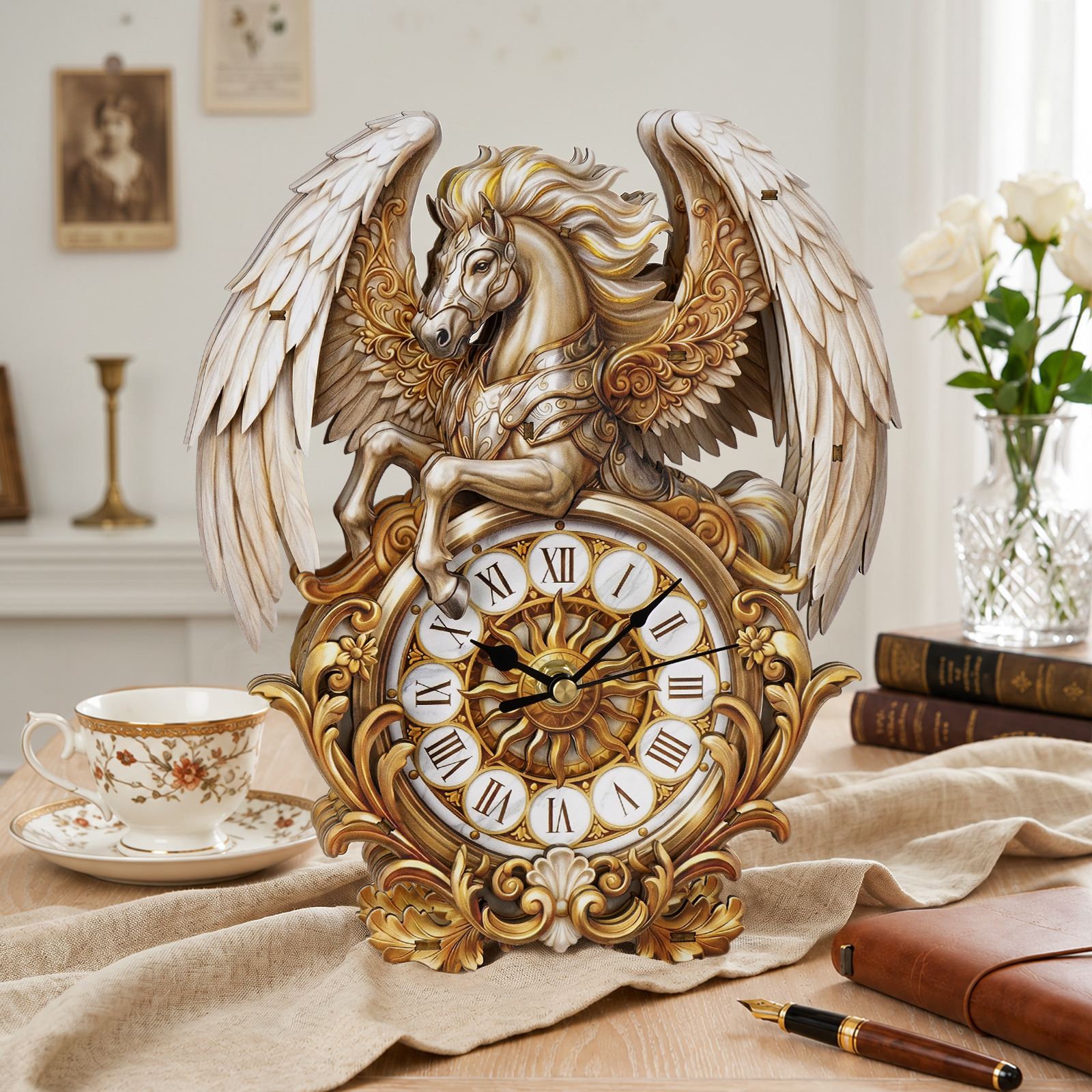 Pegasus Dream - 3D Decorative Wall & Desk Clock