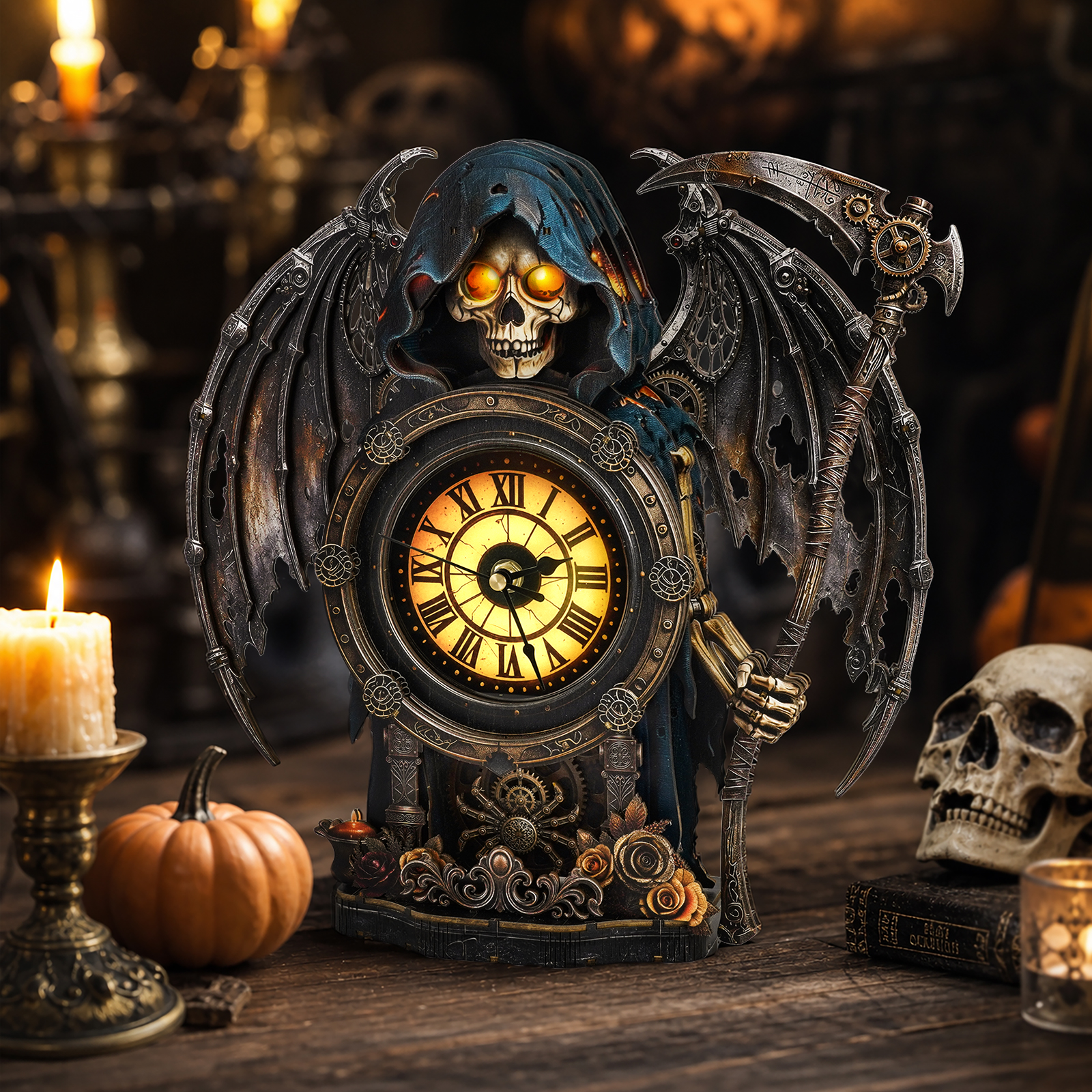 Grim Reaper - 3D Animated Chime Clock