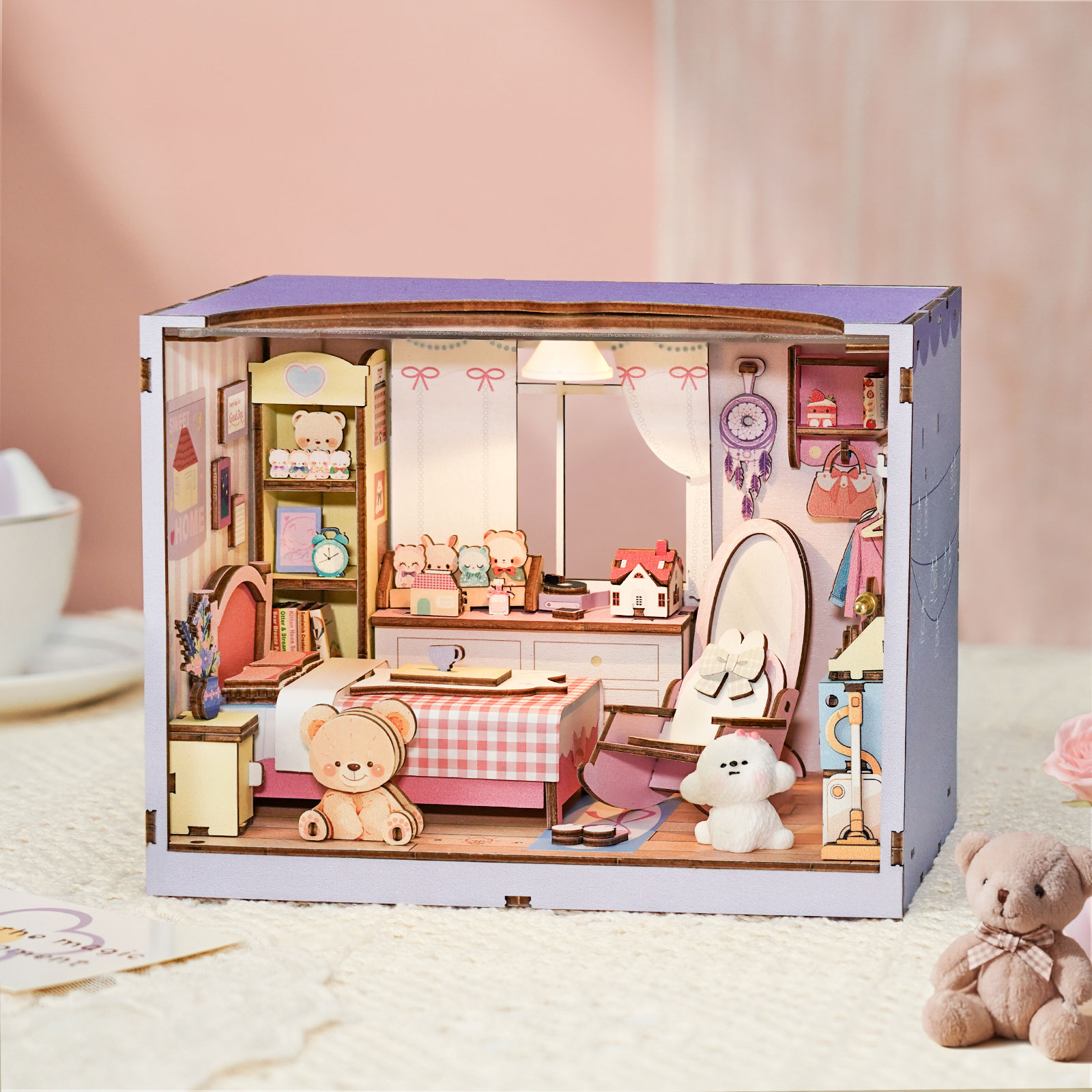 Bedroom - 3D Wooden Miniature House Kit