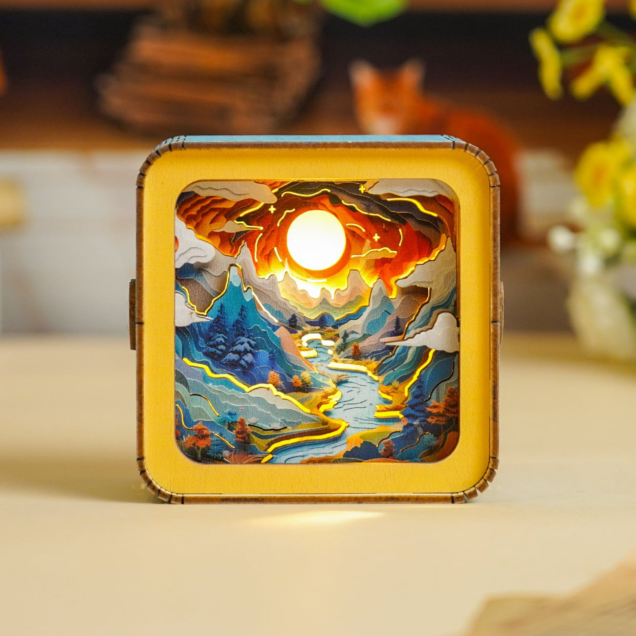 3D Wooden Puzzle Night Light, DIY kits for adults