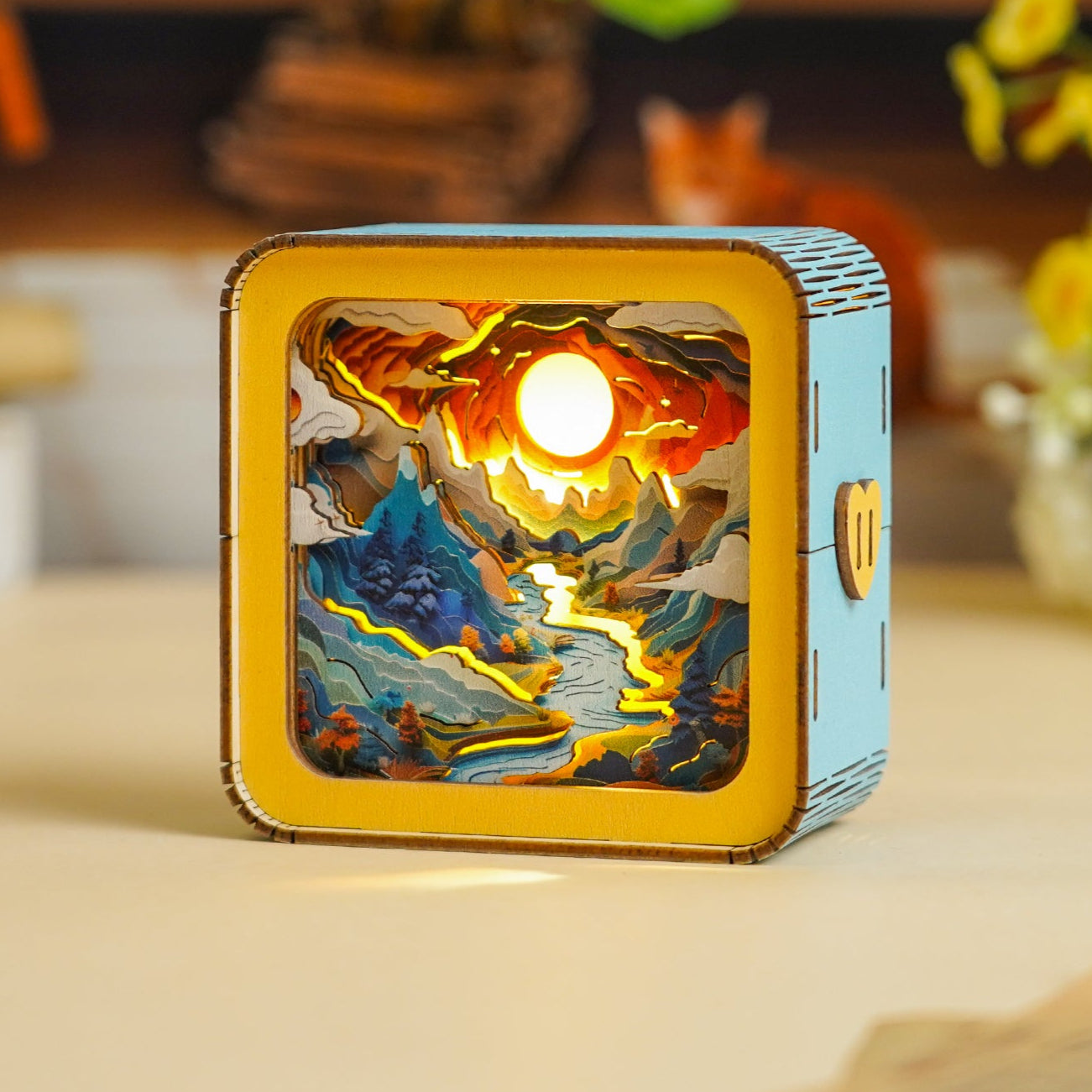 3D Wooden Puzzle Night Light, DIY kits for adults