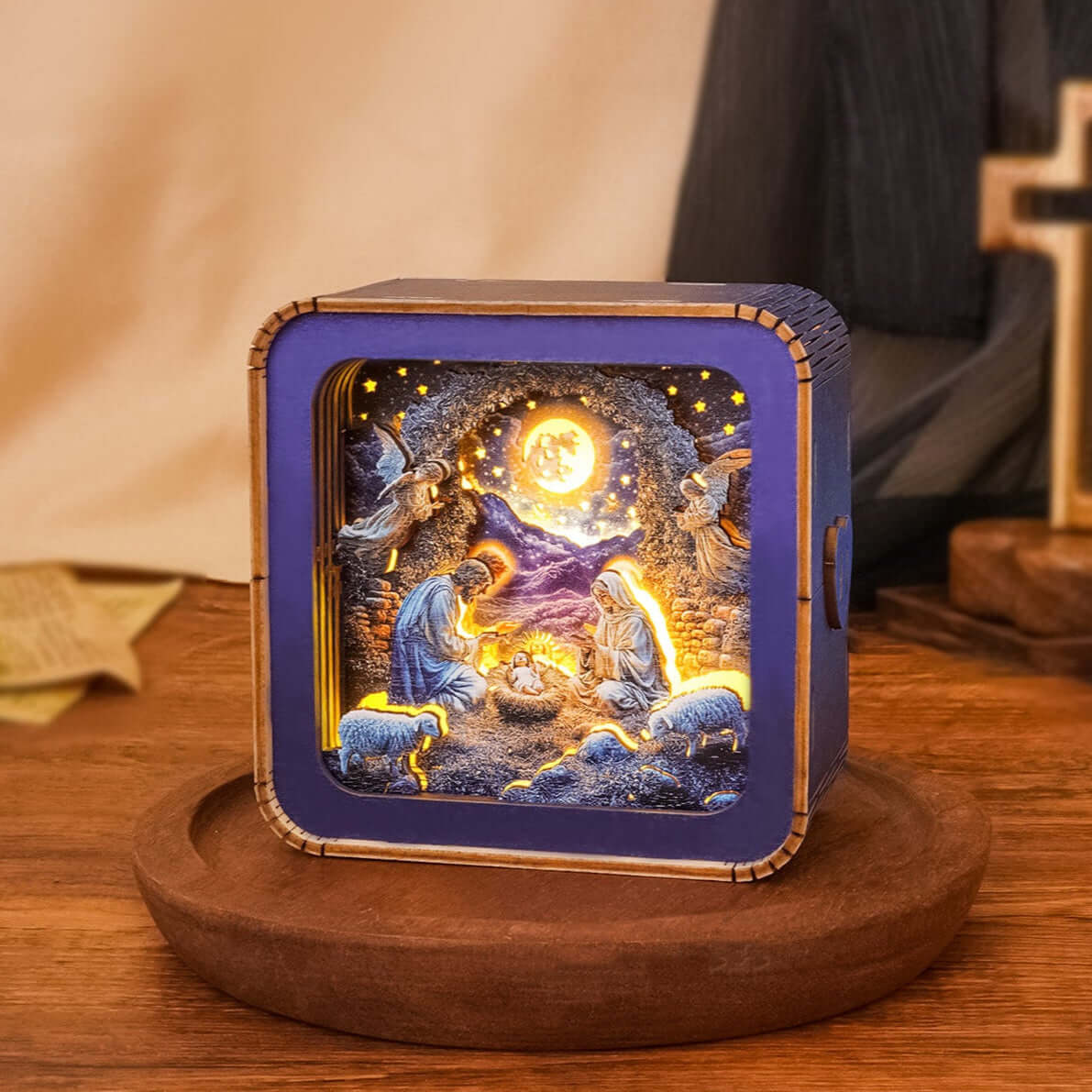 3D Wooden Puzzle Night Light, DIY kits for adults