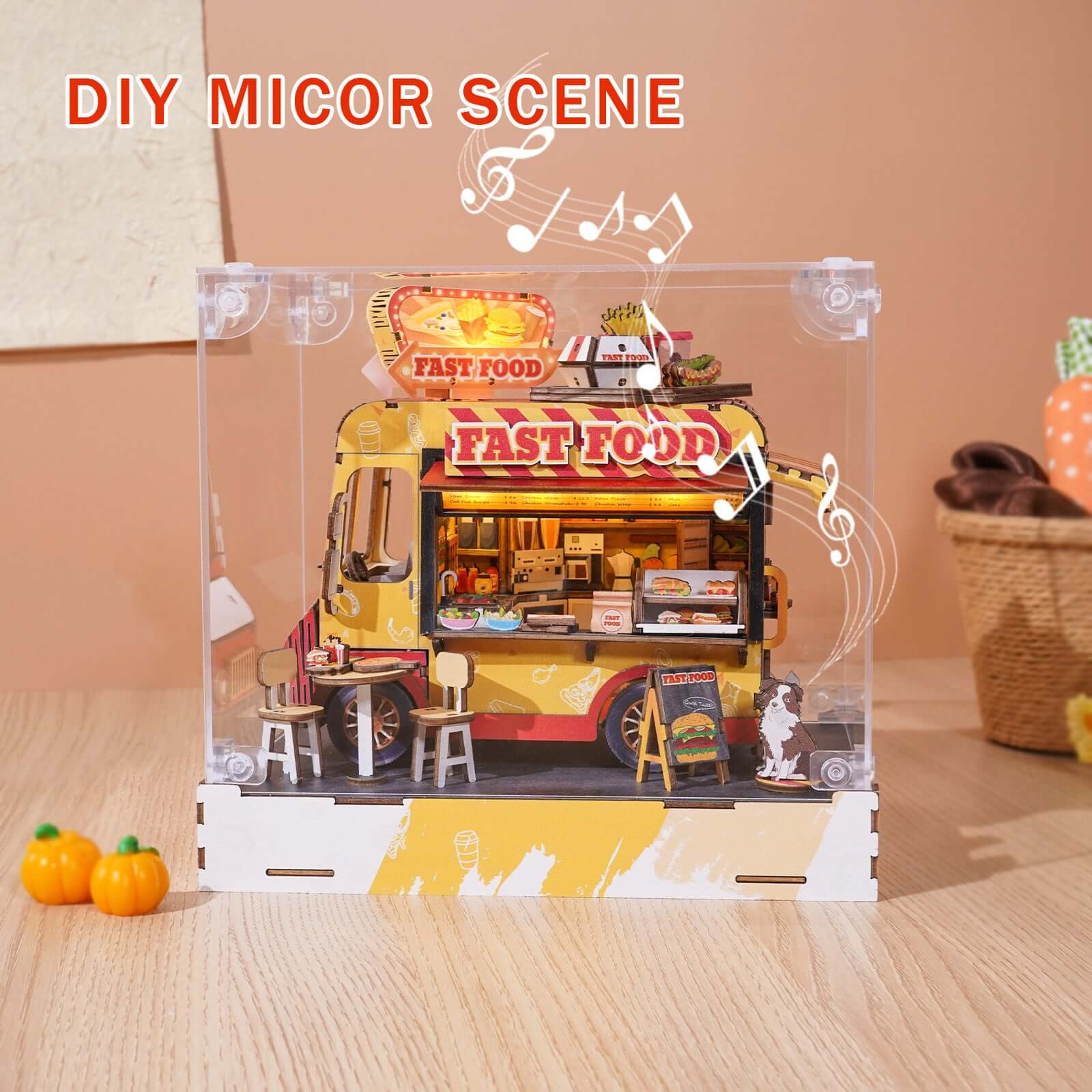 DIY miniature house kit, dollhouse kit for adults
