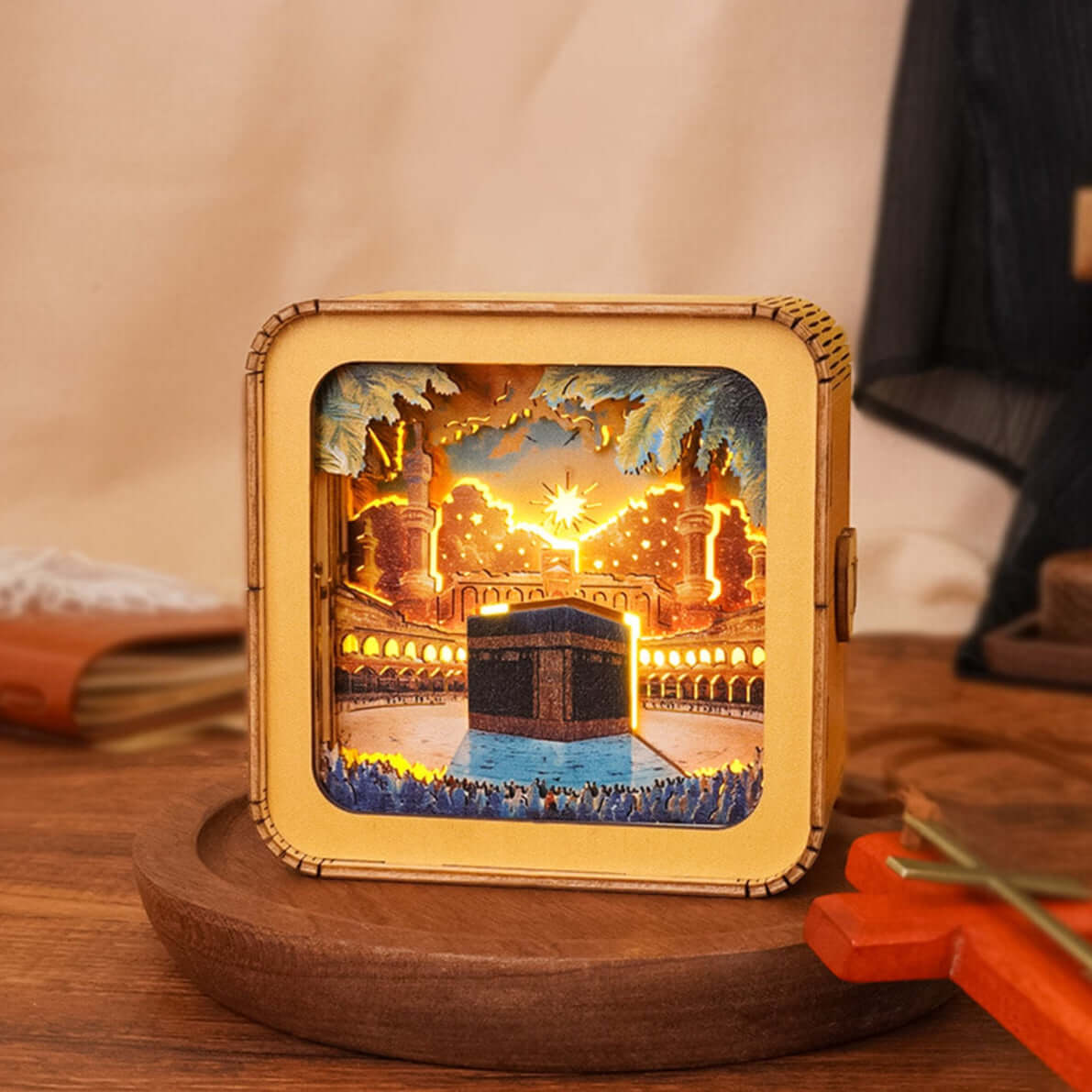 3D Wooden Puzzle Night Light, DIY kits for adults