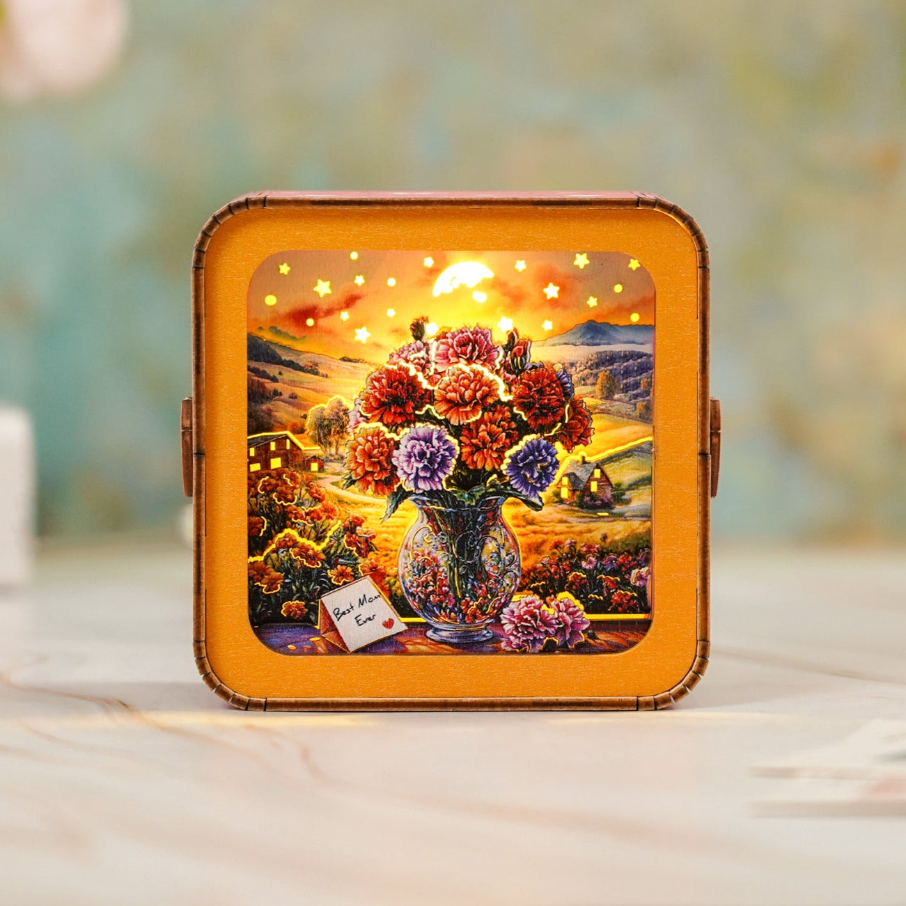 3D Wooden Puzzle Night Light, DIY kits for adults