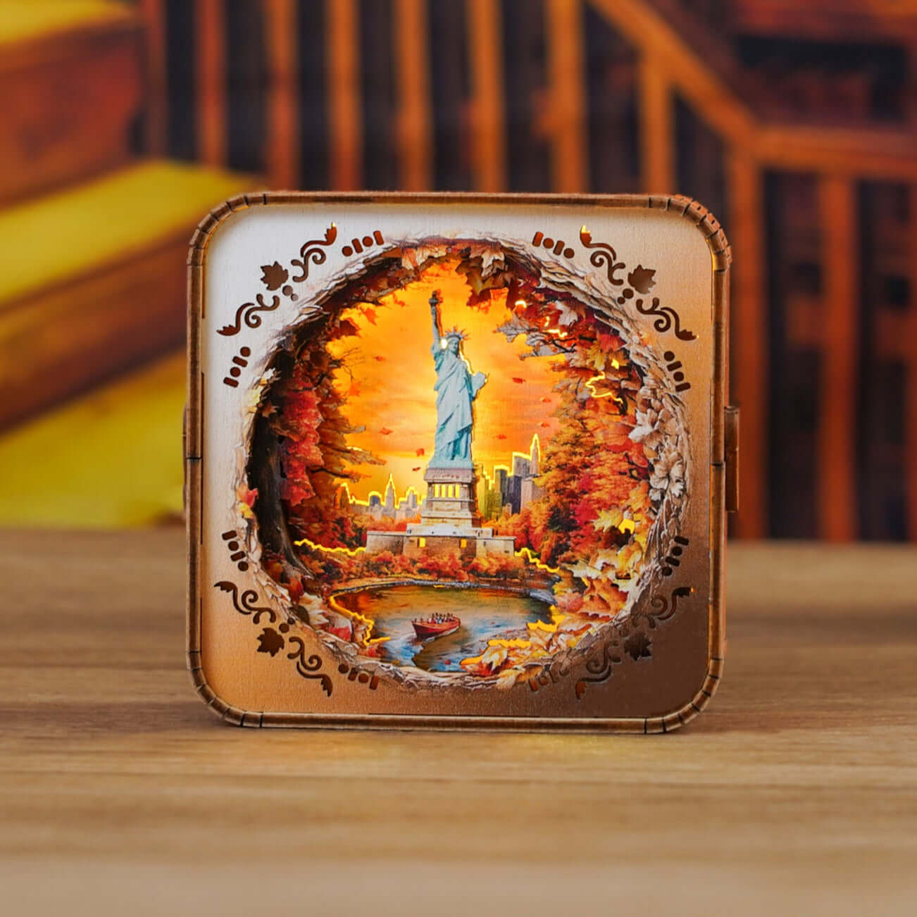 3D Wooden Puzzle Night Light, DIY kits for adults