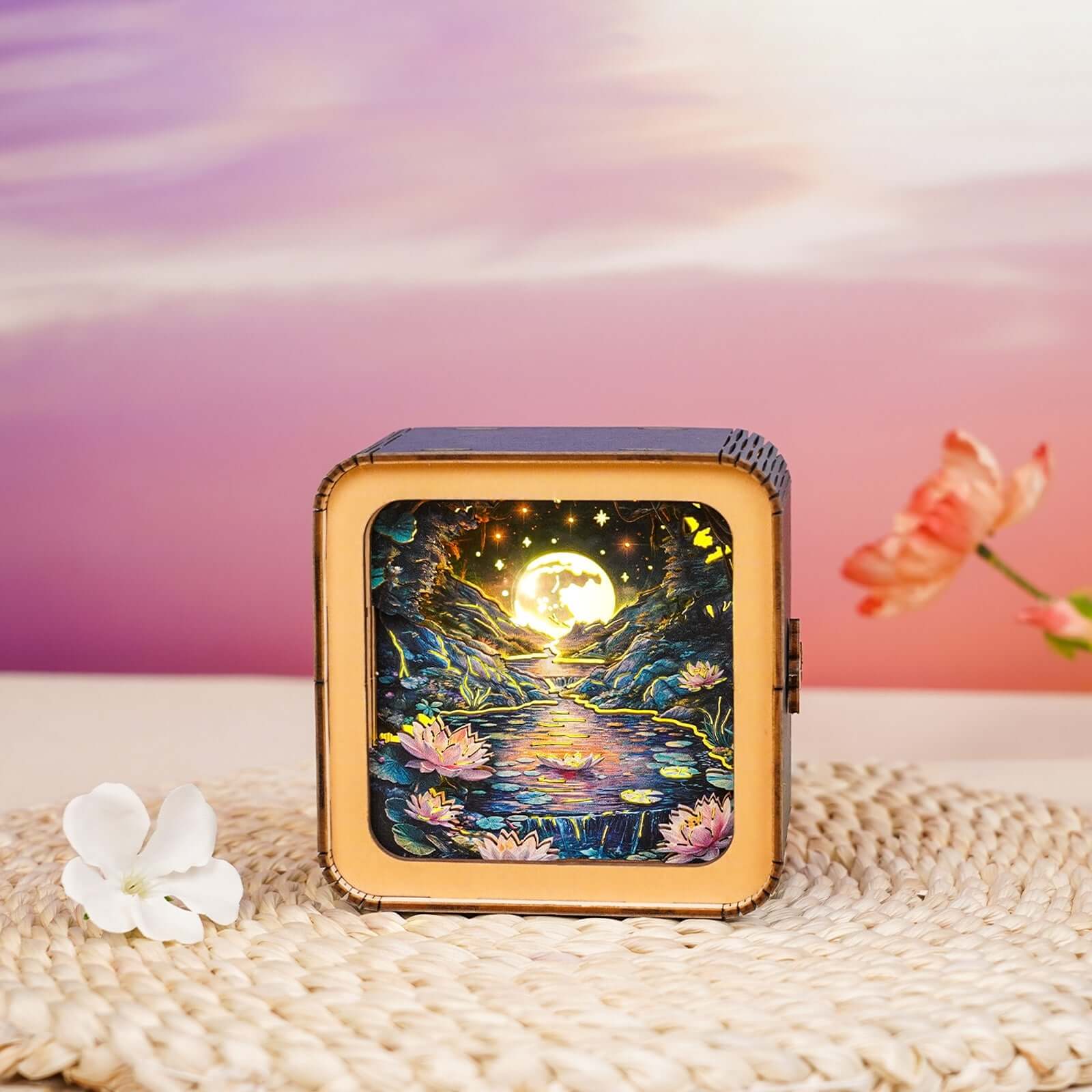 3D Wooden Puzzle Night Light, DIY kits for adults
