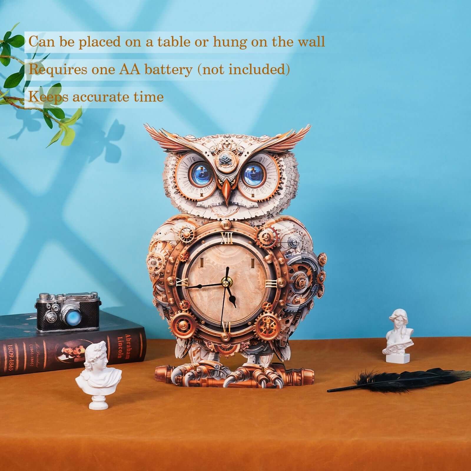DIY Wooden Clock, 3D Puzzle Craft Kit