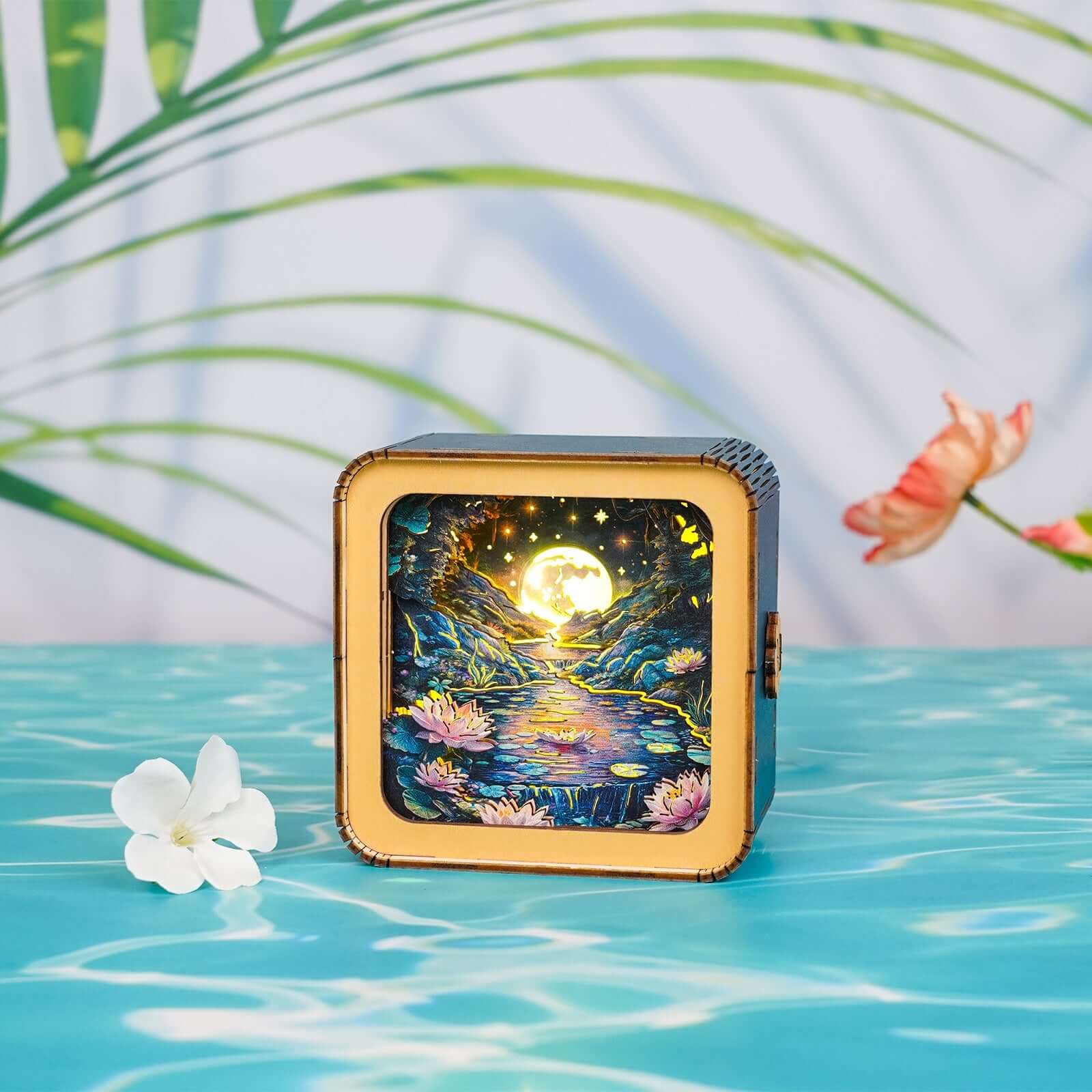 3D Wooden Puzzle Night Light, DIY kits for adults