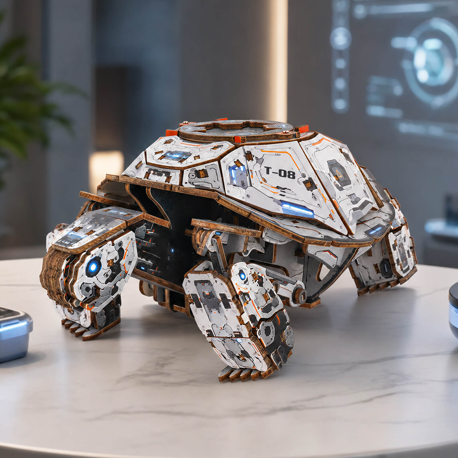 3D Wooden Mechanical Kit - Mecha Turtle