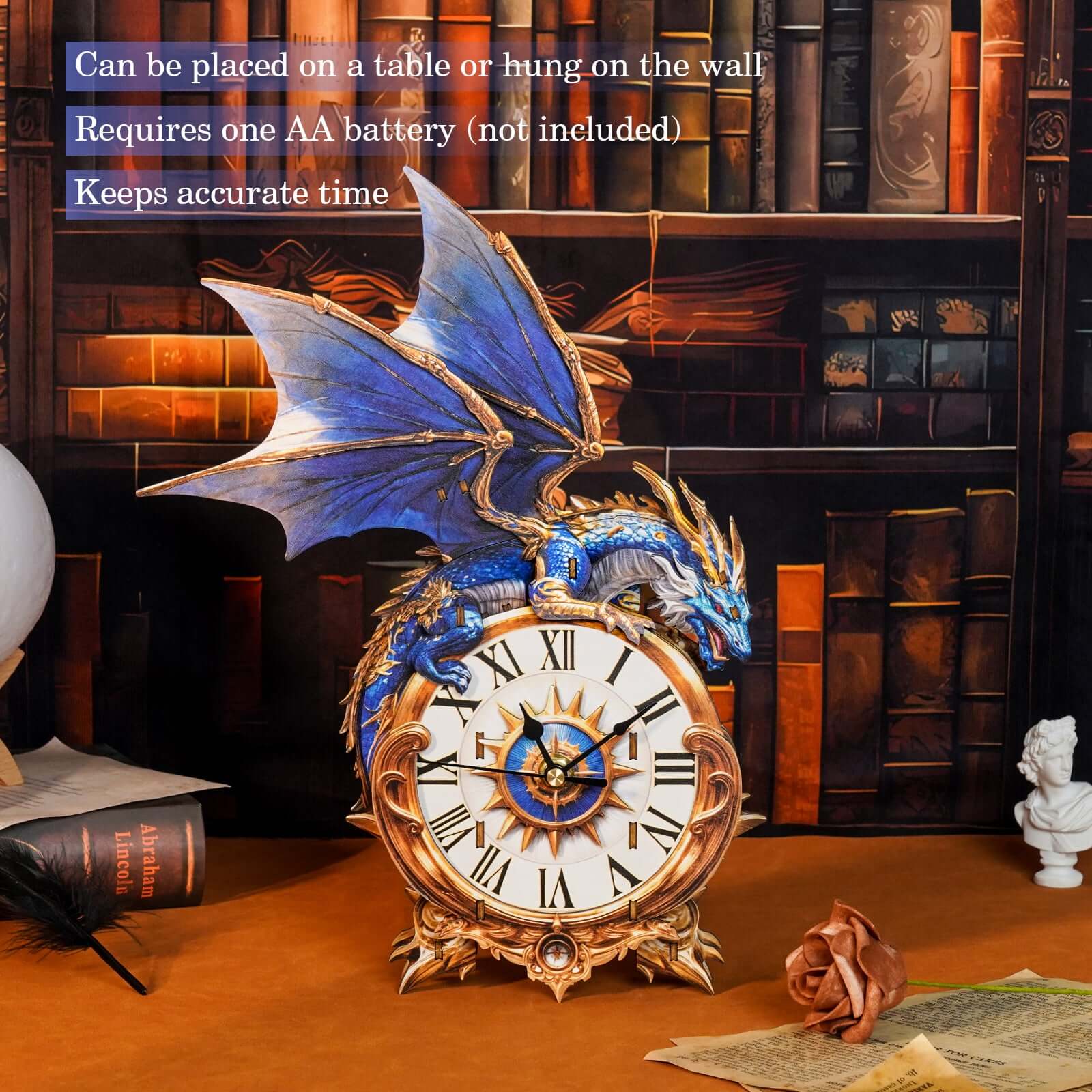 DIY Wooden Clock, 3D Puzzle Craft Kit