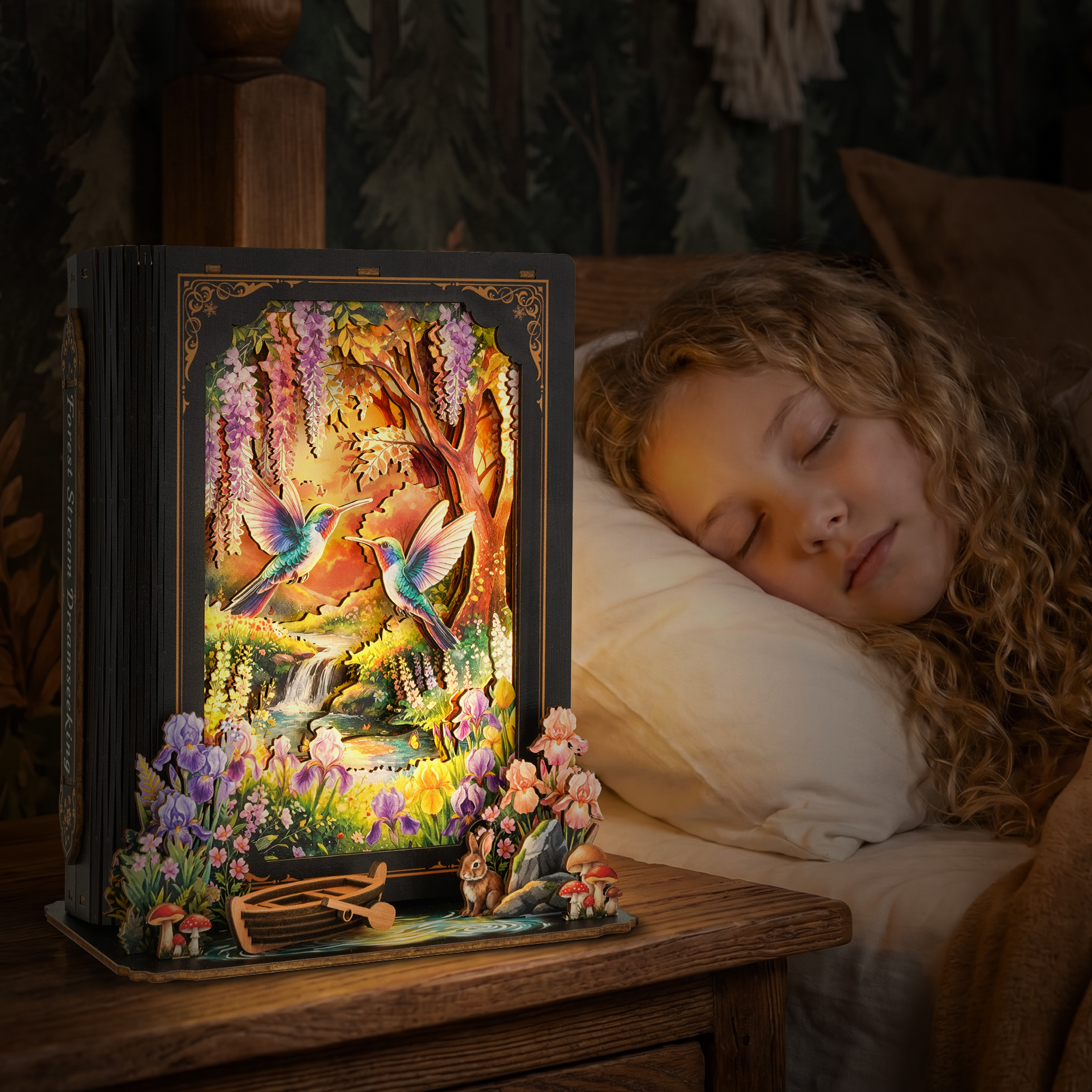 Forest Stream - 3D Storybook Night Light
