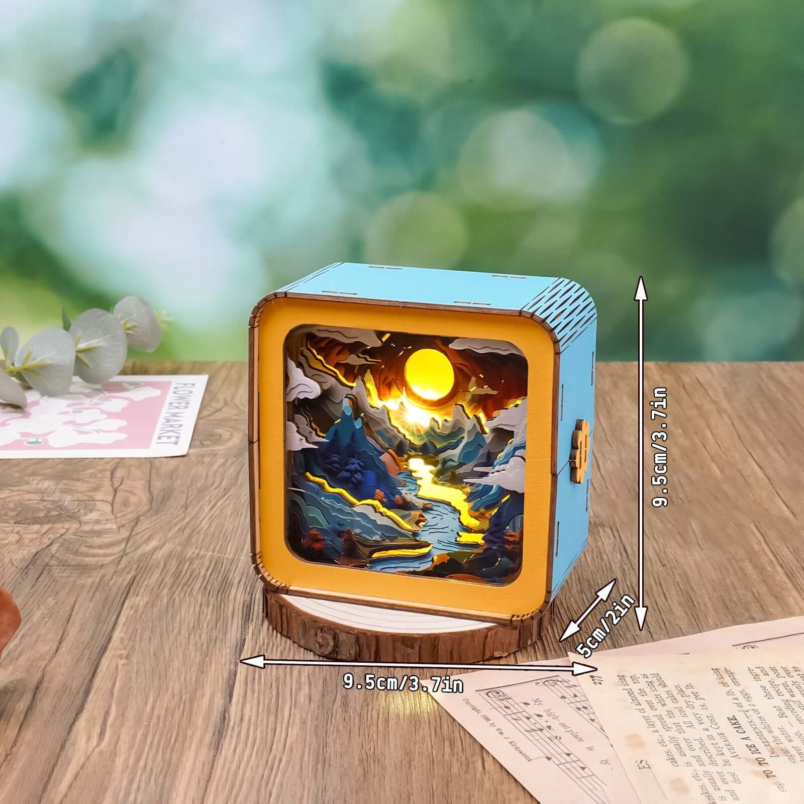 3D Wooden Puzzle Night Light, DIY kits for adults
