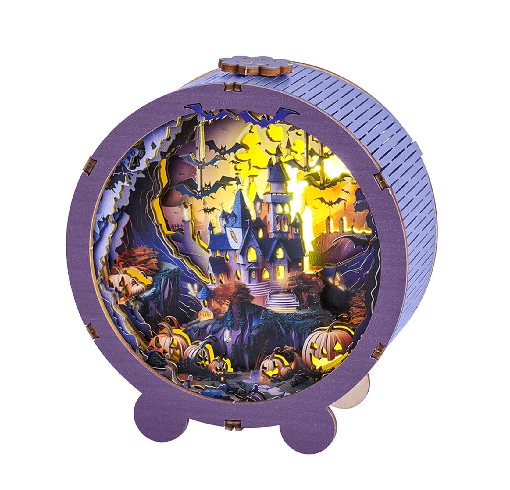 3D Wooden Puzzle Night Light, DIY kits for adults