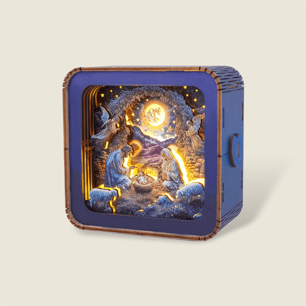3D Wooden Puzzle Night Light, DIY kits for adults