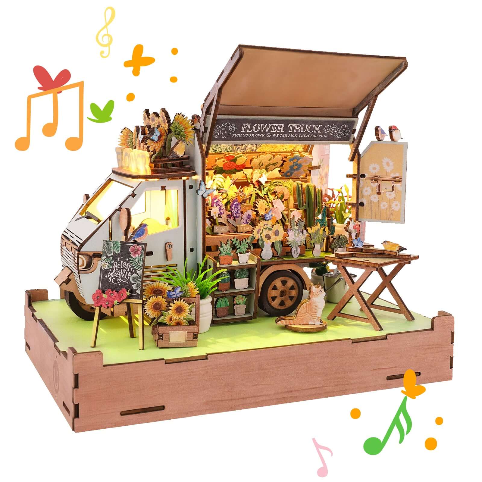 DIY miniature house kit, dollhouse kit for adults