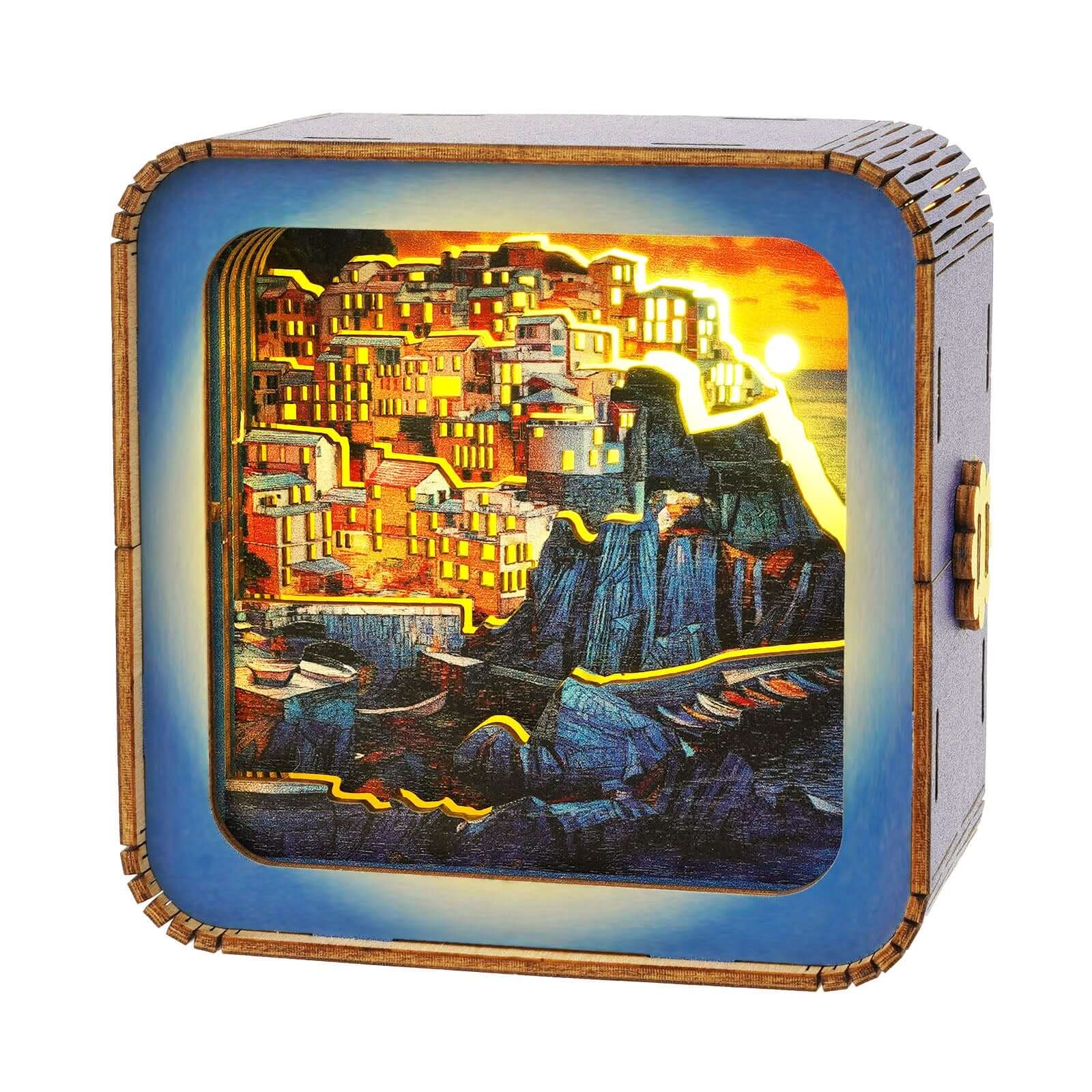3D Wooden Puzzle Night Light, DIY kits for adults