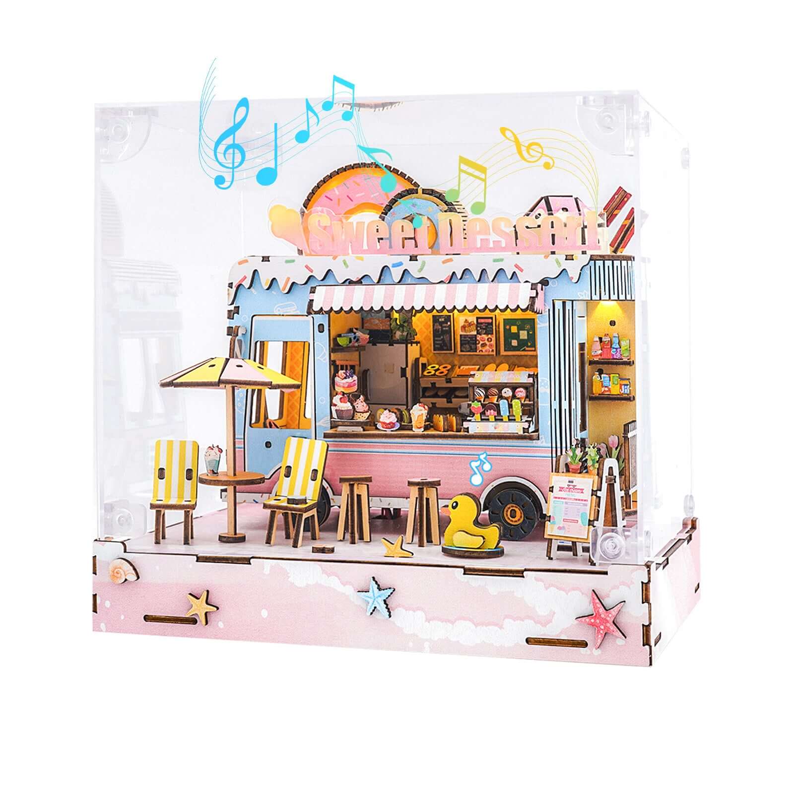 DIY miniature house kit, dollhouse kit for adults