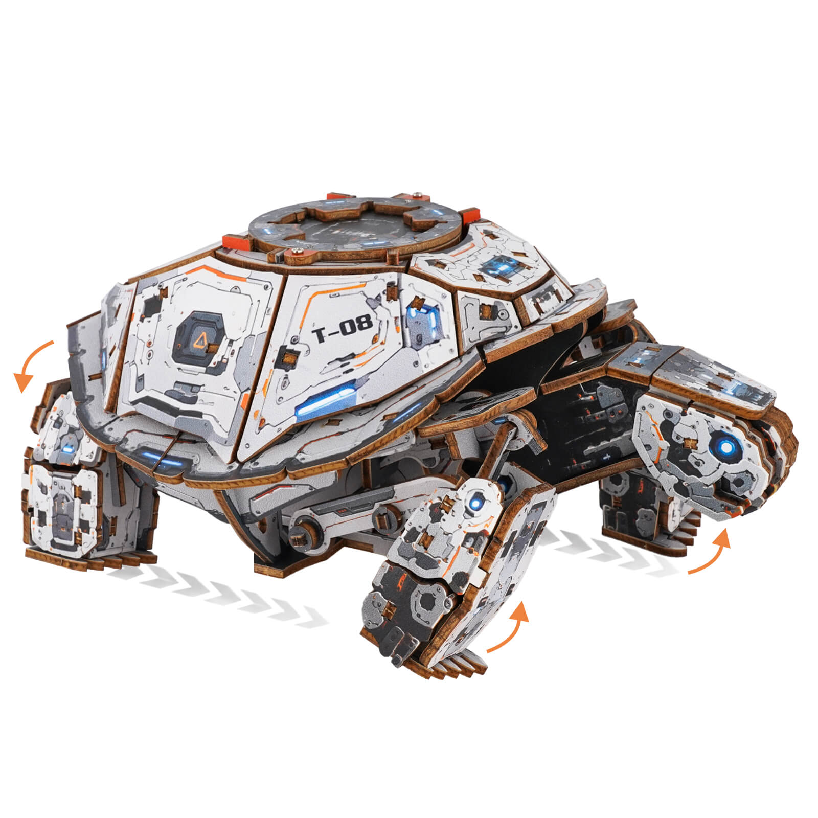 3D Wooden Mechanical Kit - Mecha Turtle
