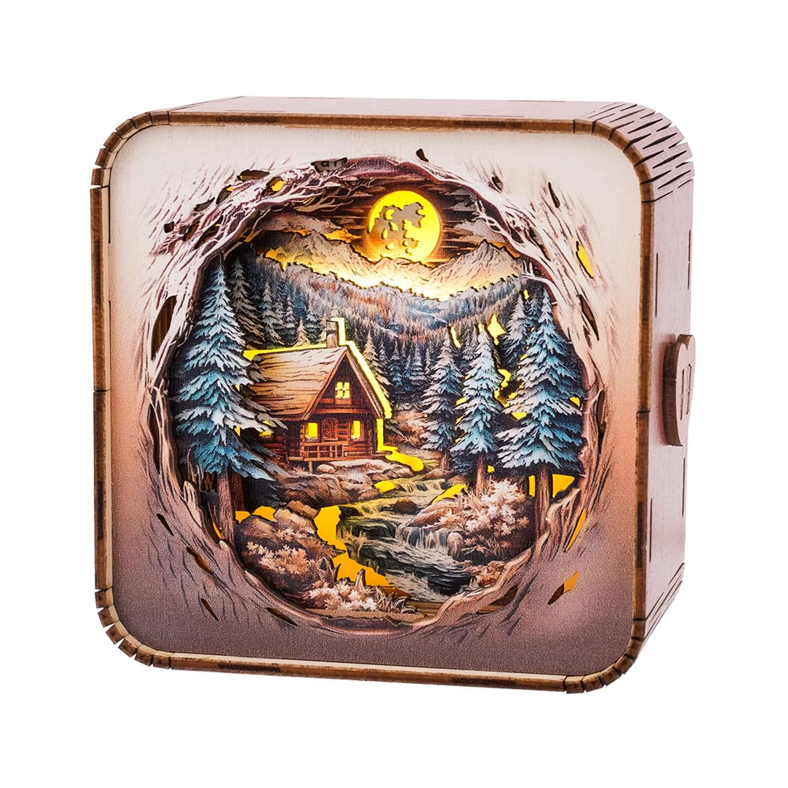 3D Wooden Puzzle Night Light, DIY kits for adults