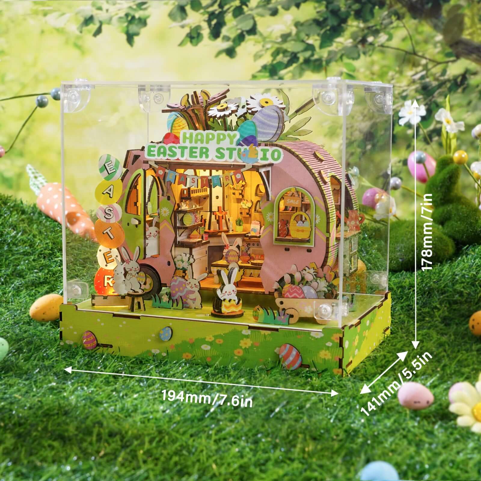 DIY miniature house kit, dollhouse kit for adults