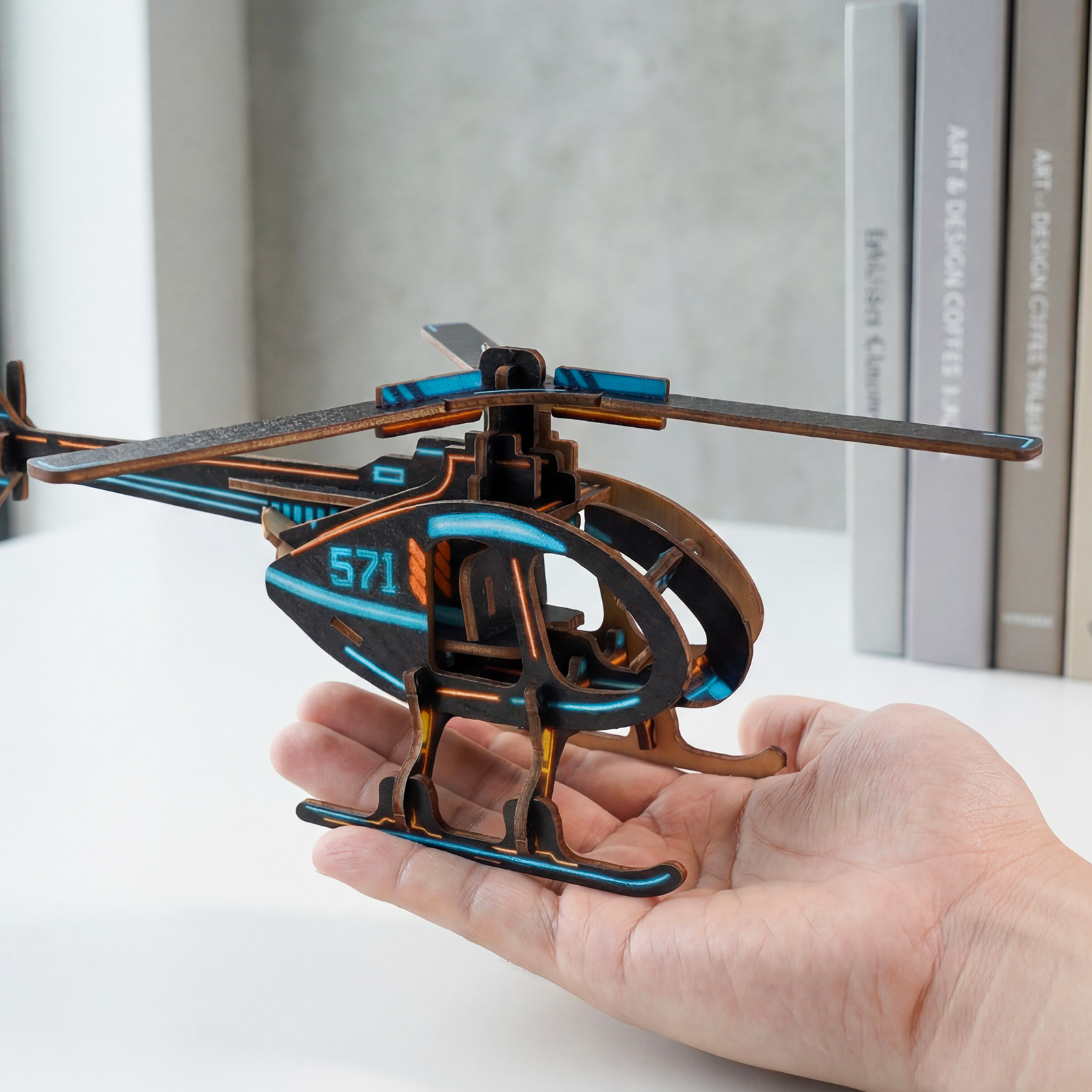 Helicopter - 3D Wooden Puzzle