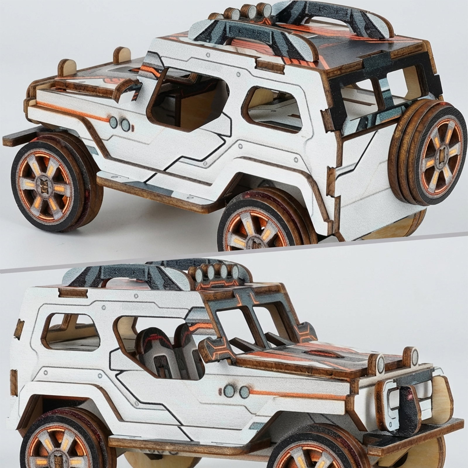 Off-Road Car - 3D Wooden Puzzle