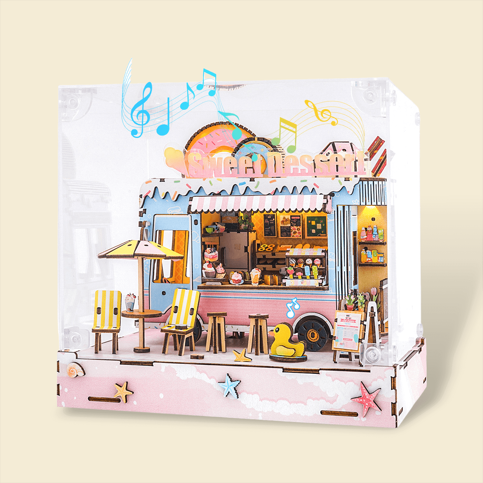 DIY miniature house kit, dollhouse kit for adults